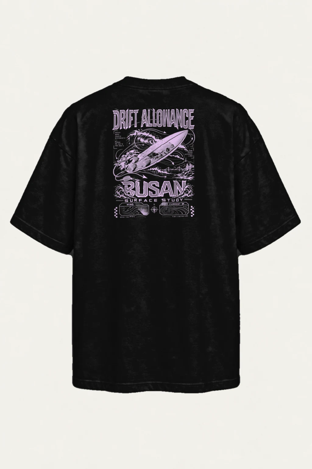 "Drift Allowance" Men's Oversized Heavyweight Crewneck T-Shirt | Shaka Wear SHMHSS