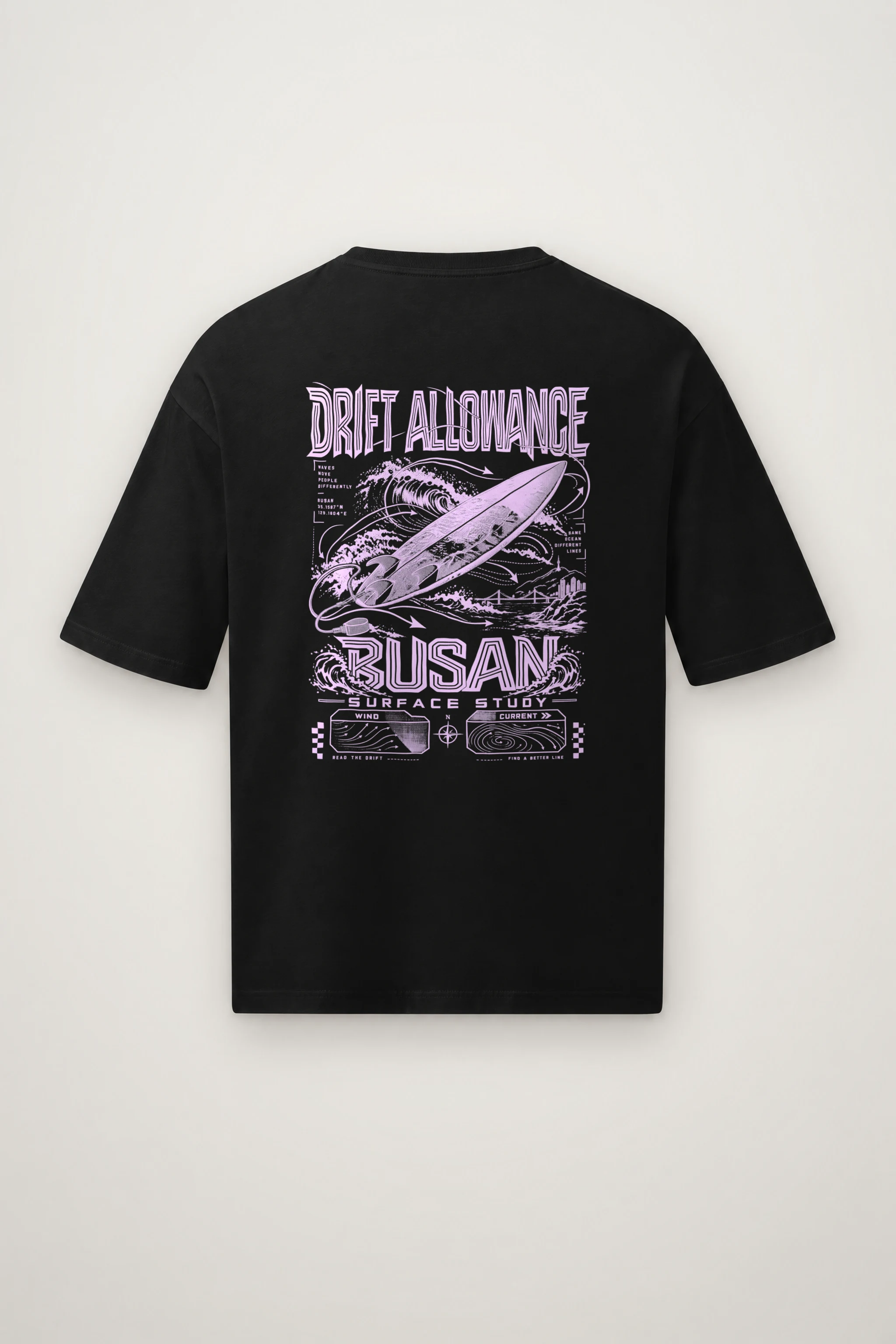 "Drift Allowance" Men's Oversized Heavyweight Crewneck T-Shirt