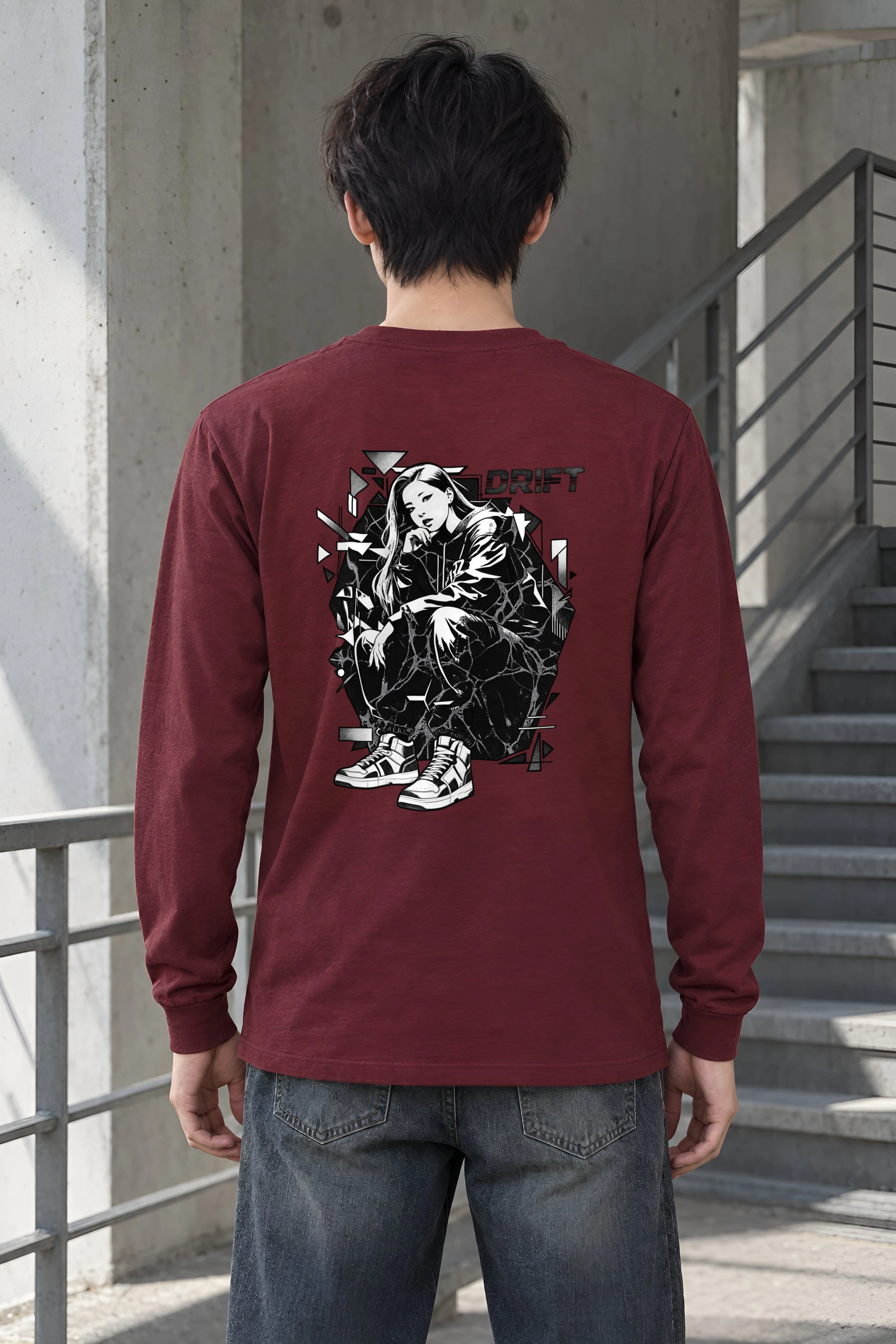 "Drift Crouch" Unisex Longsleeve T-shirt