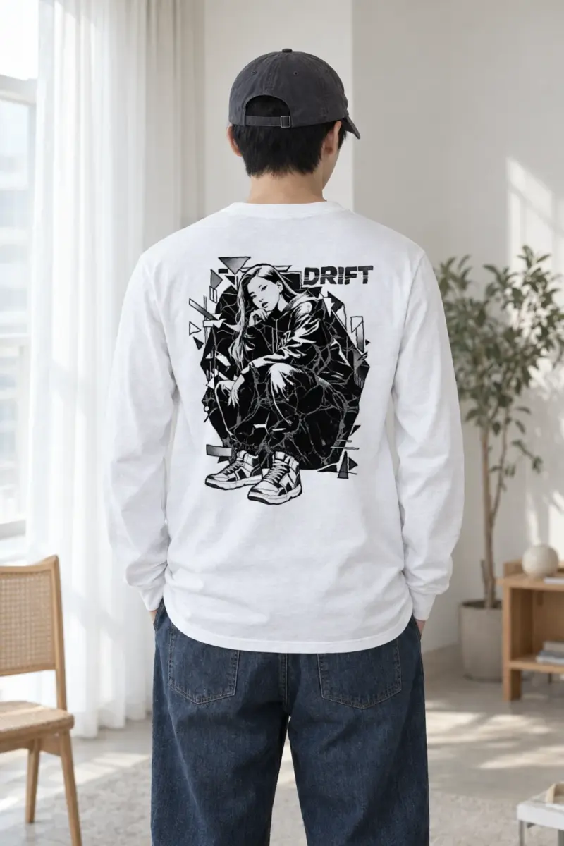 "Drift Crouch" Unisex Longsleeve T-shirt | Gildan 2400