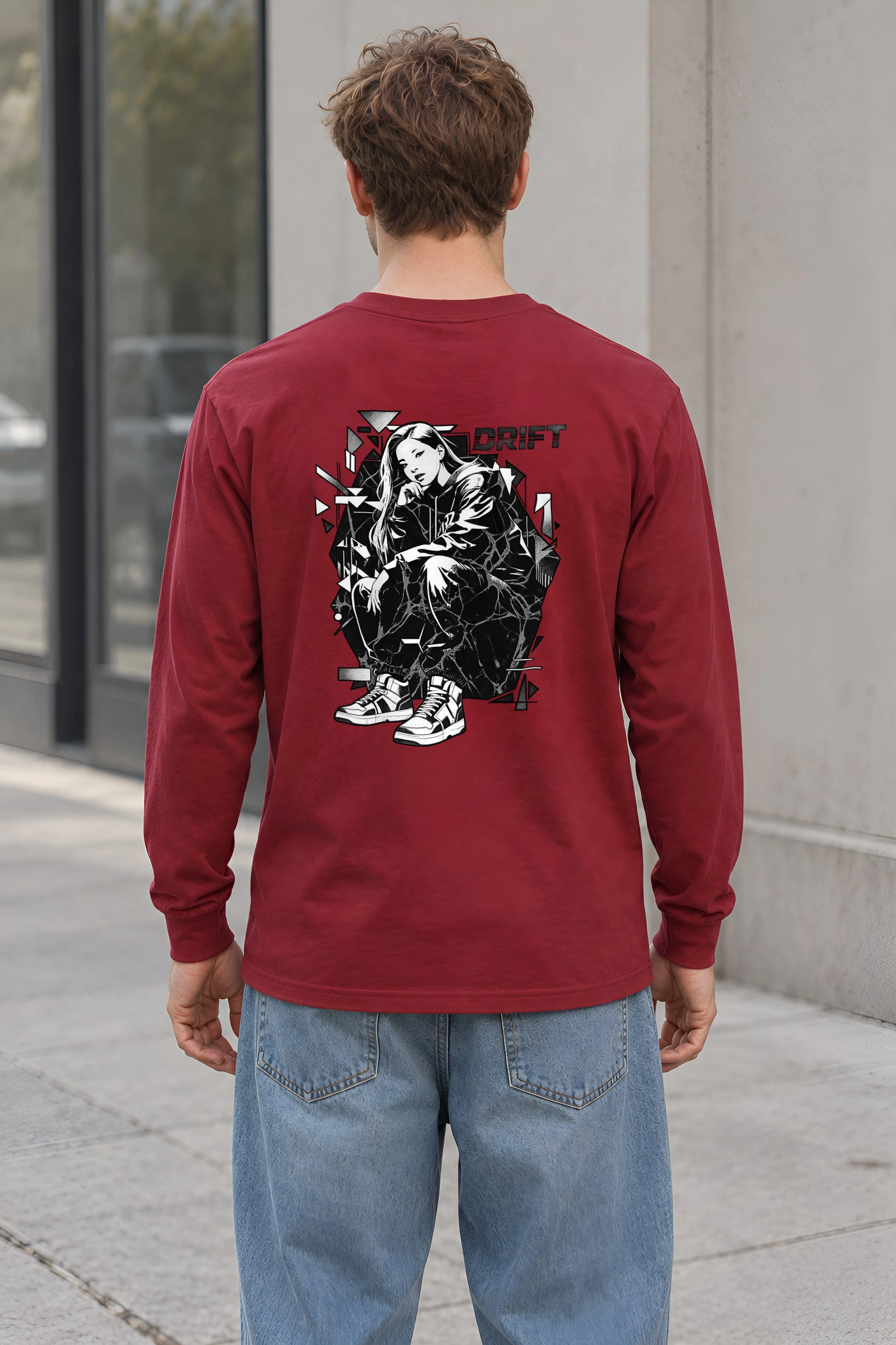 "Drift Crouch" Unisex Longsleeve T-shirt