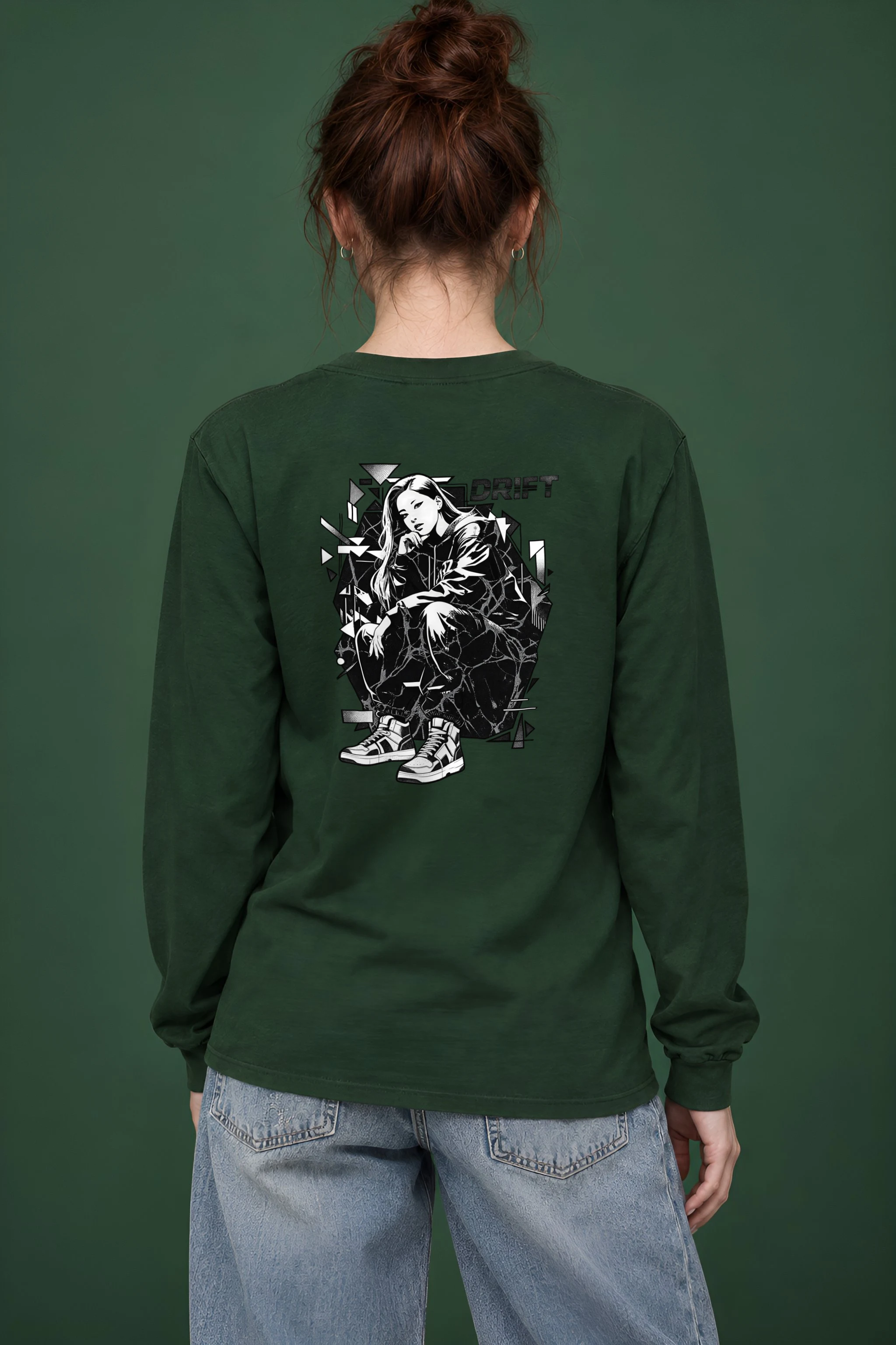 "Drift Crouch" Unisex Longsleeve T-shirt