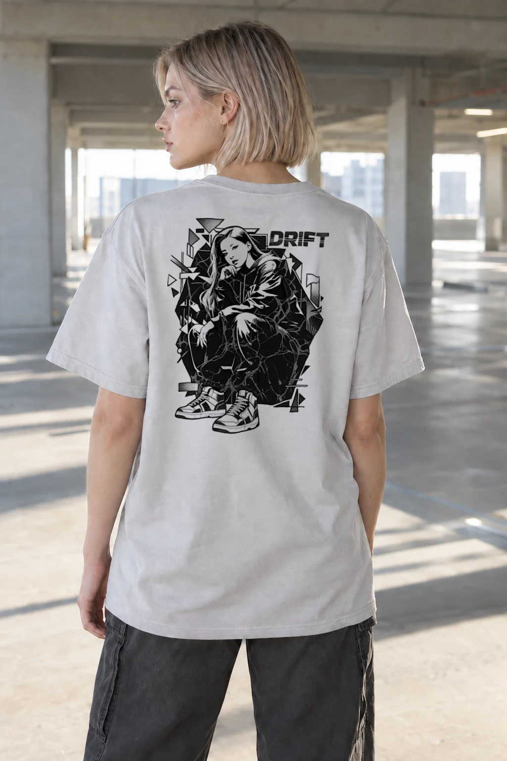 "Drift Street Portrait" Heavyweight Unisex Crewneck T-shirt | Gildan 5000