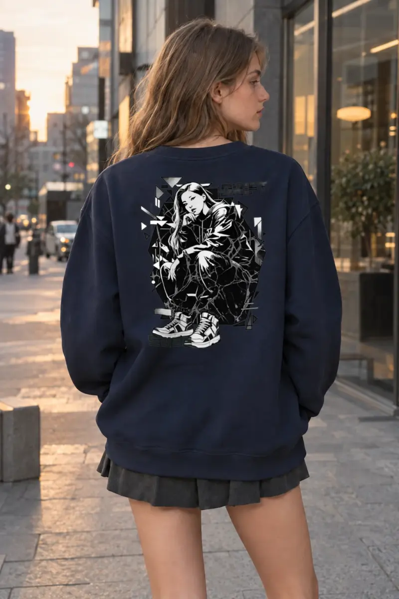 "Drift Street Pose" Heavy Blend Unisex Crewneck Sweatshirt