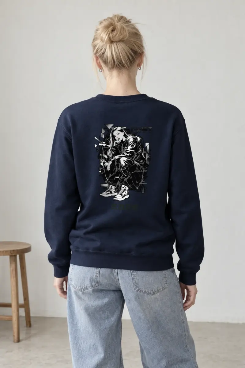 "Drift Street Pose" Heavy Blend Unisex Crewneck Sweatshirt