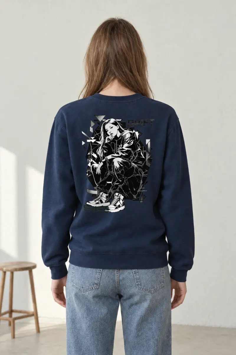 "Drift Street Pose" Heavy Blend Unisex Crewneck Sweatshirt