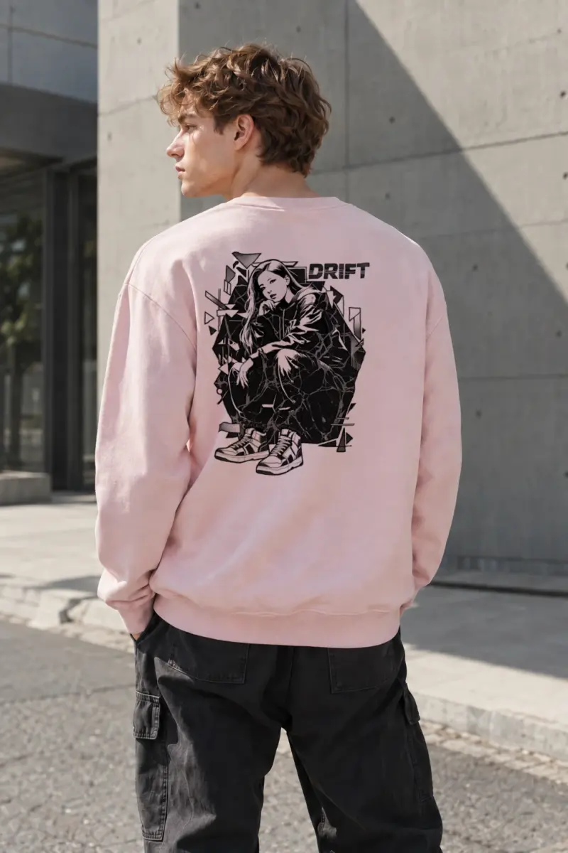 “Drift Street Pose” Heavy Blend Unisex Crewneck Sweatshirt | Gildan 18000