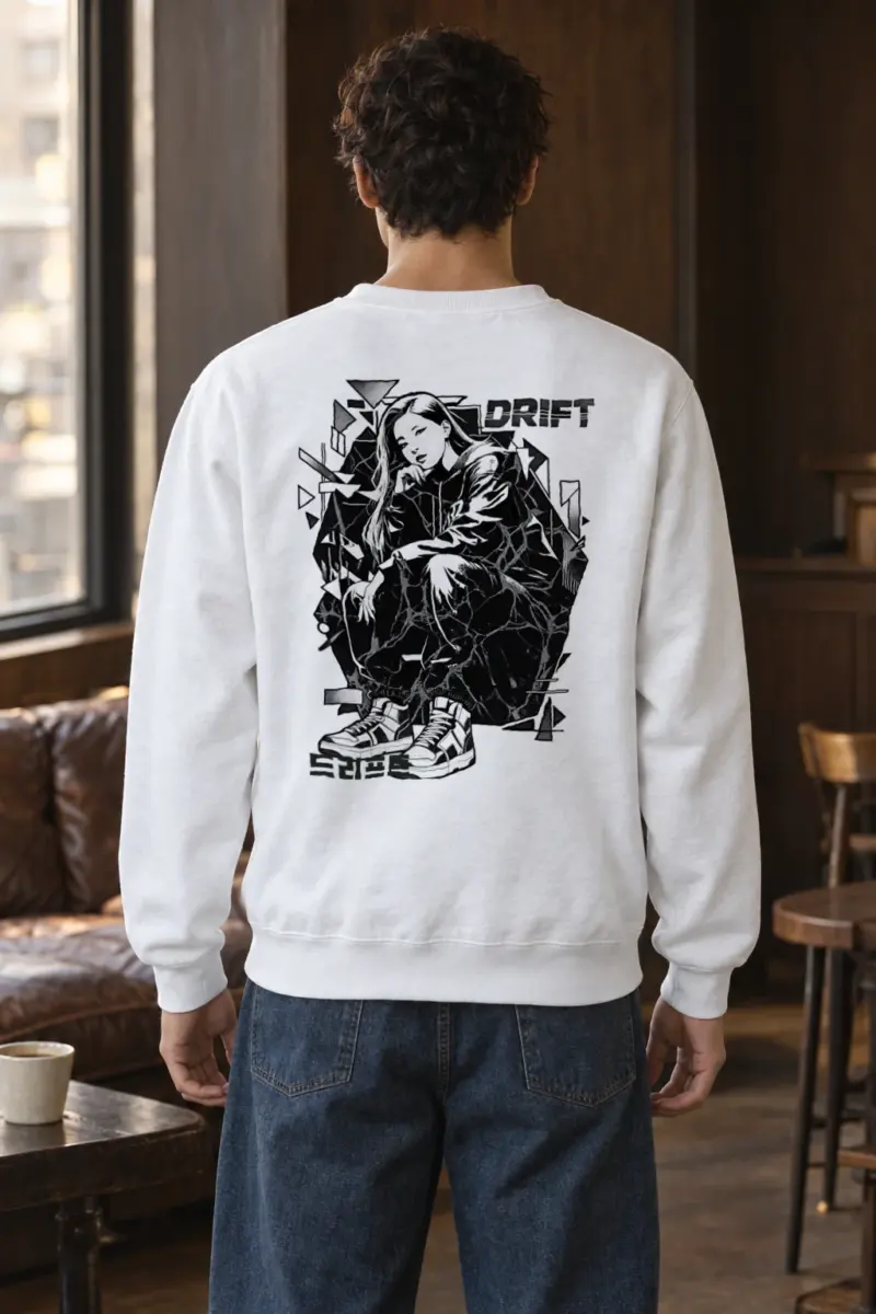 "Drift Street Pose" Heavy Blend Unisex Crewneck Sweatshirt | Gildan 18000