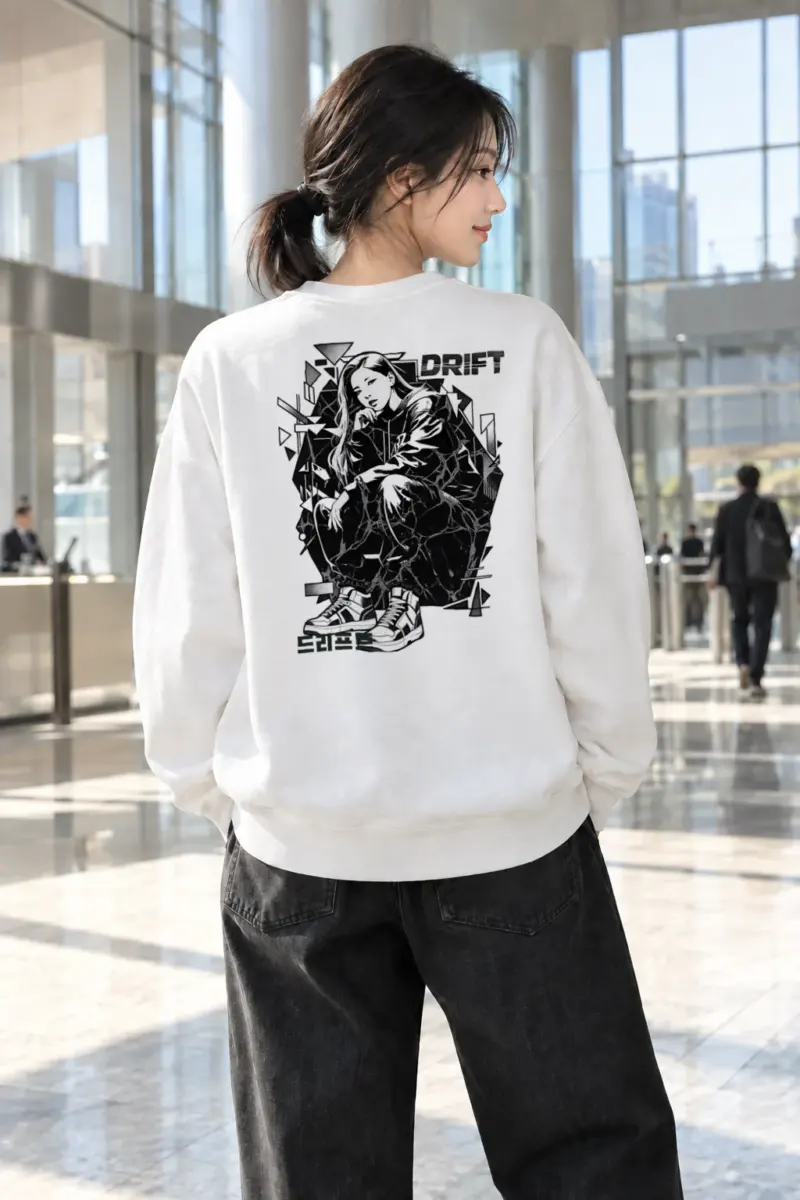 “Drift Street Pose” Heavy Blend Unisex Crewneck Sweatshirt | Gildan 18000