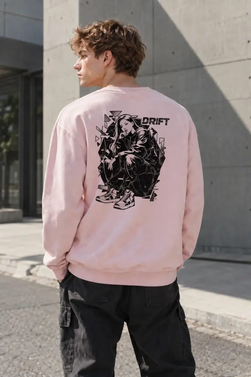 "Drift Street Pose" Heavy Blend Unisex Crewneck Sweatshirt | Gildan 18000