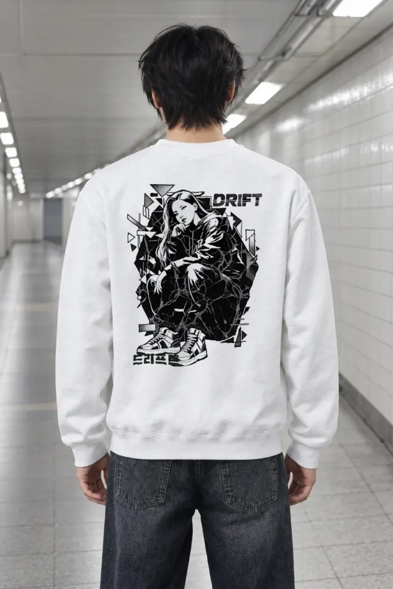 "Drift Street Pose" Heavy Blend Unisex Crewneck Sweatshirt | Gildan 18000