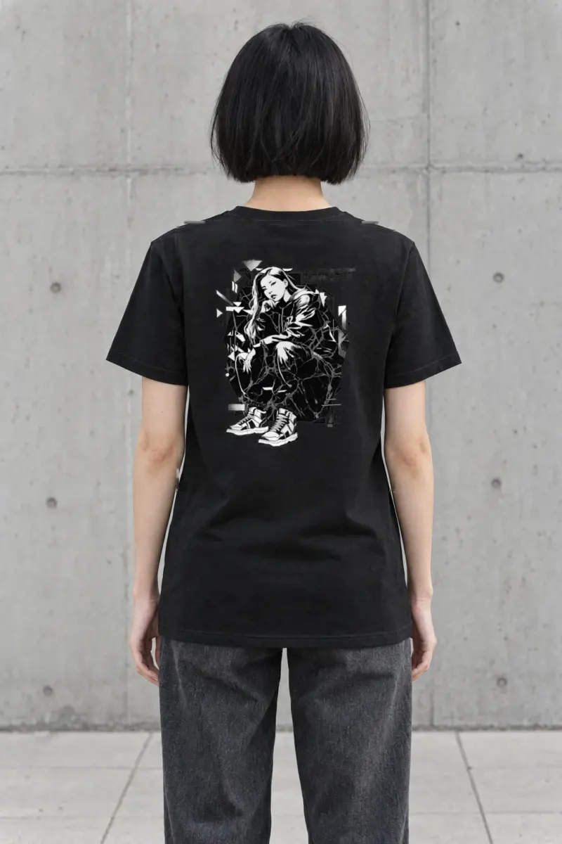 "Drift Street Pose" Heavyweight Unisex Crewneck T-shirt