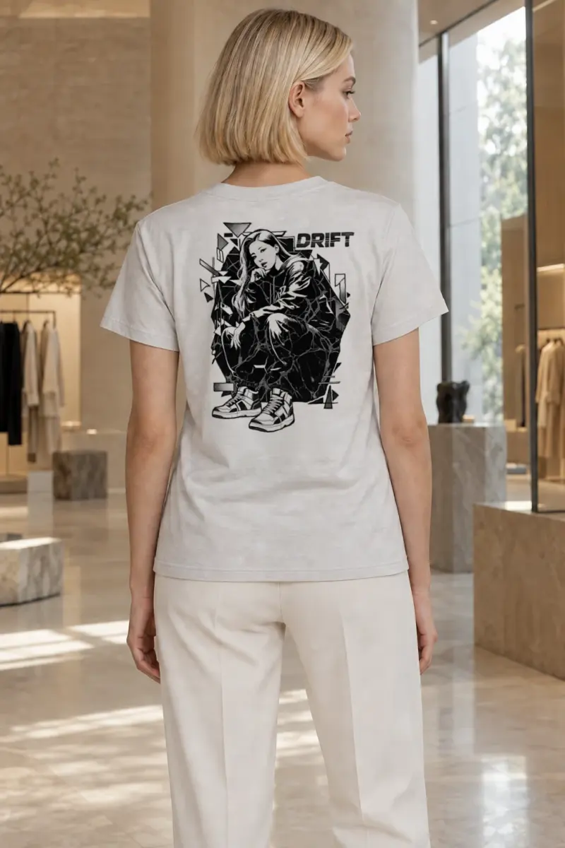"Drift Street Pose" Heavyweight Unisex Crewneck T-shirt | Gildan 5000