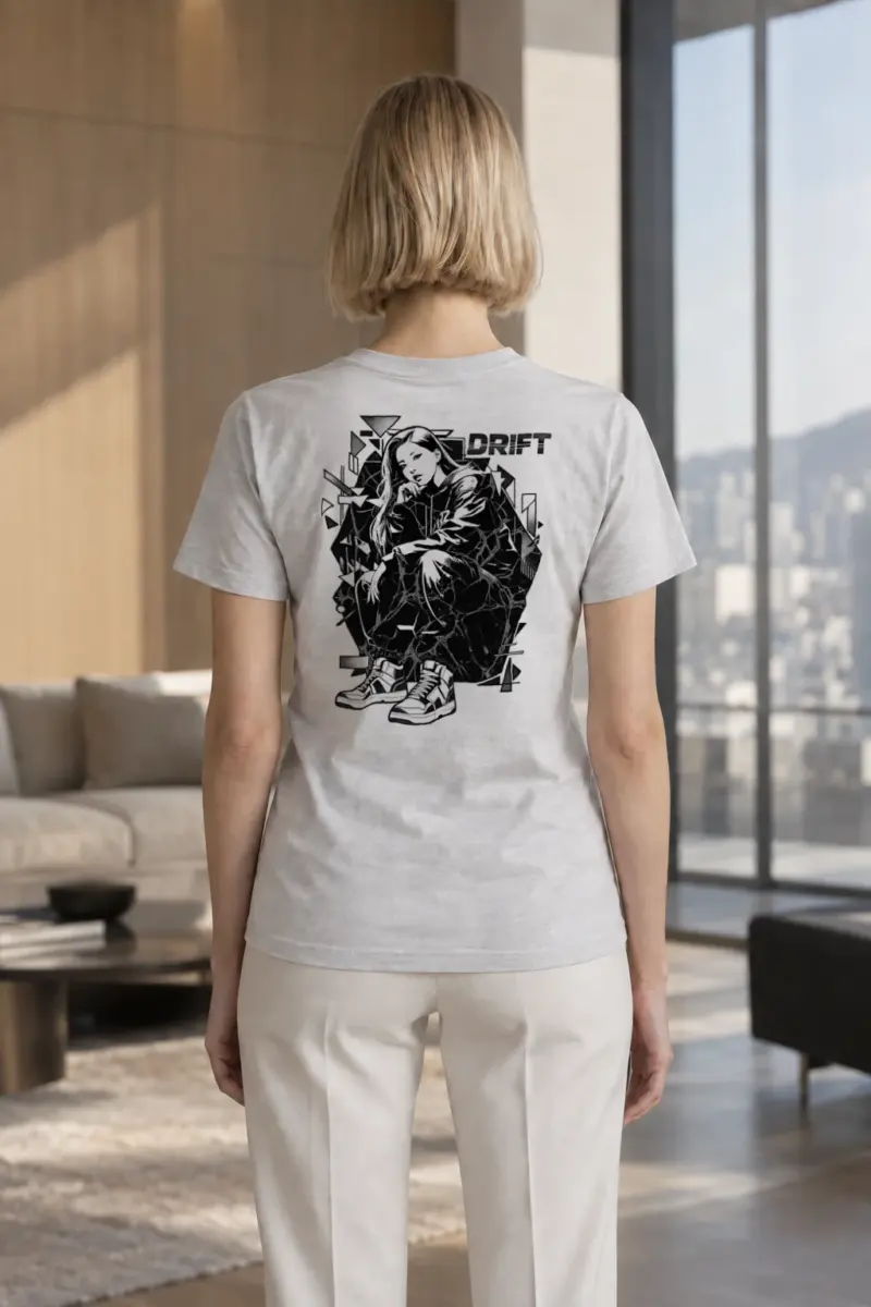 "Drift Street Pose" Heavyweight Unisex Crewneck T-shirt | Gildan 5000