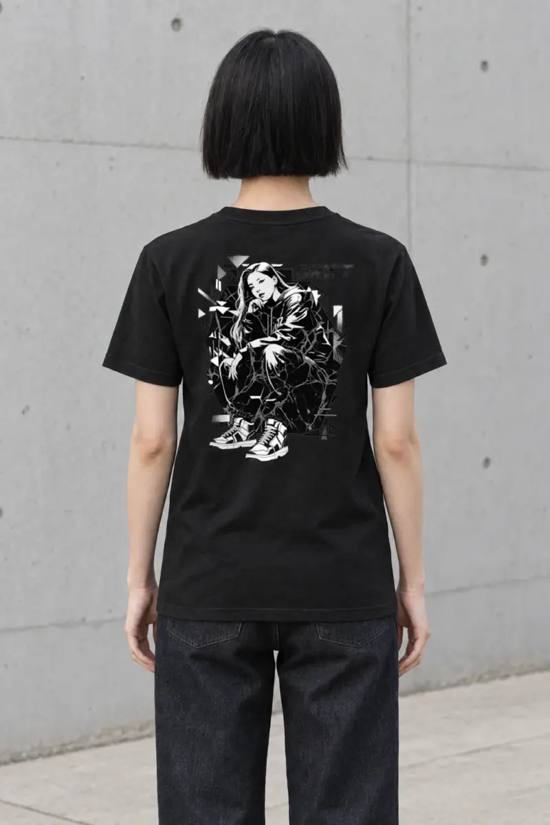 "Drift Street Pose" Heavyweight Unisex Crewneck T-shirt