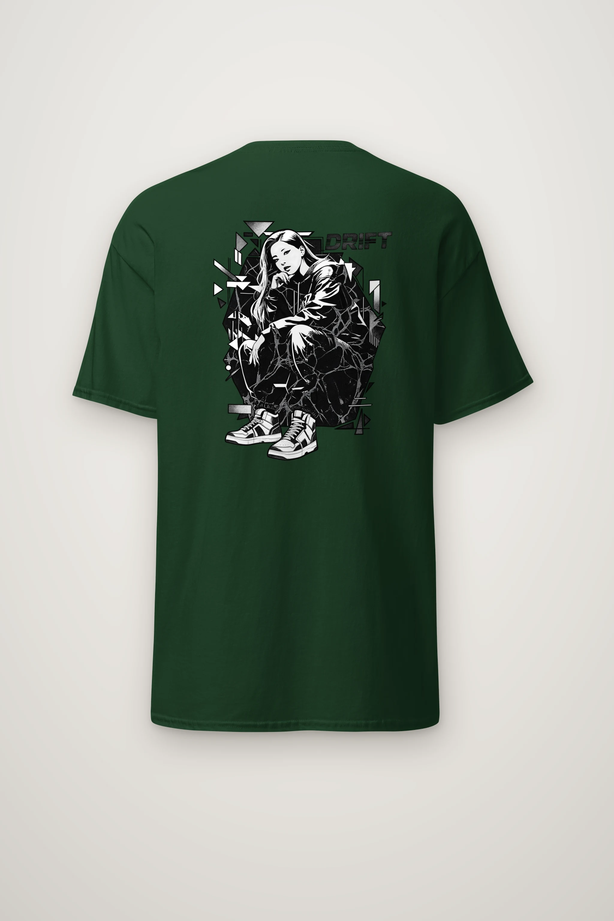 "Drift Street Pose" Heavyweight Unisex Crewneck T-shirt