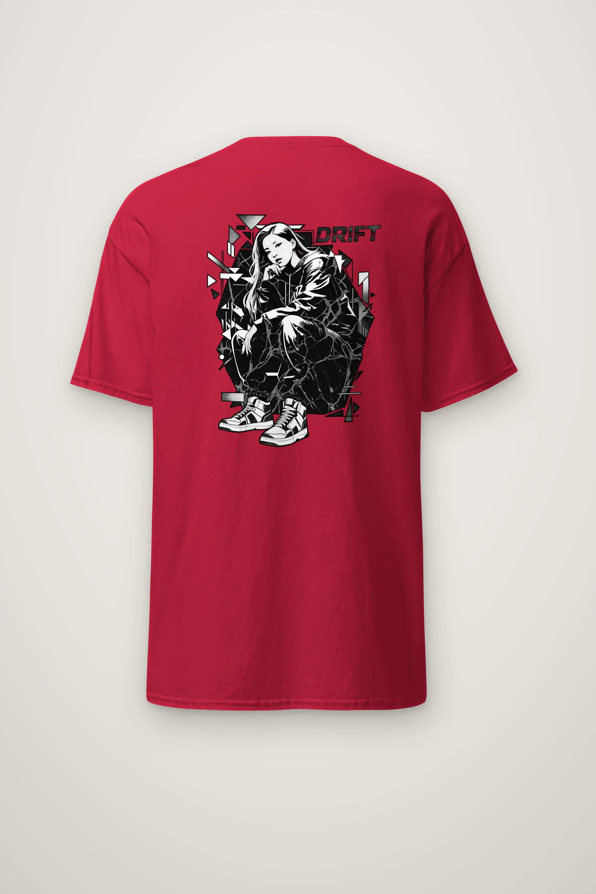 "Drift Street Pose" Heavyweight Unisex Crewneck T-shirt