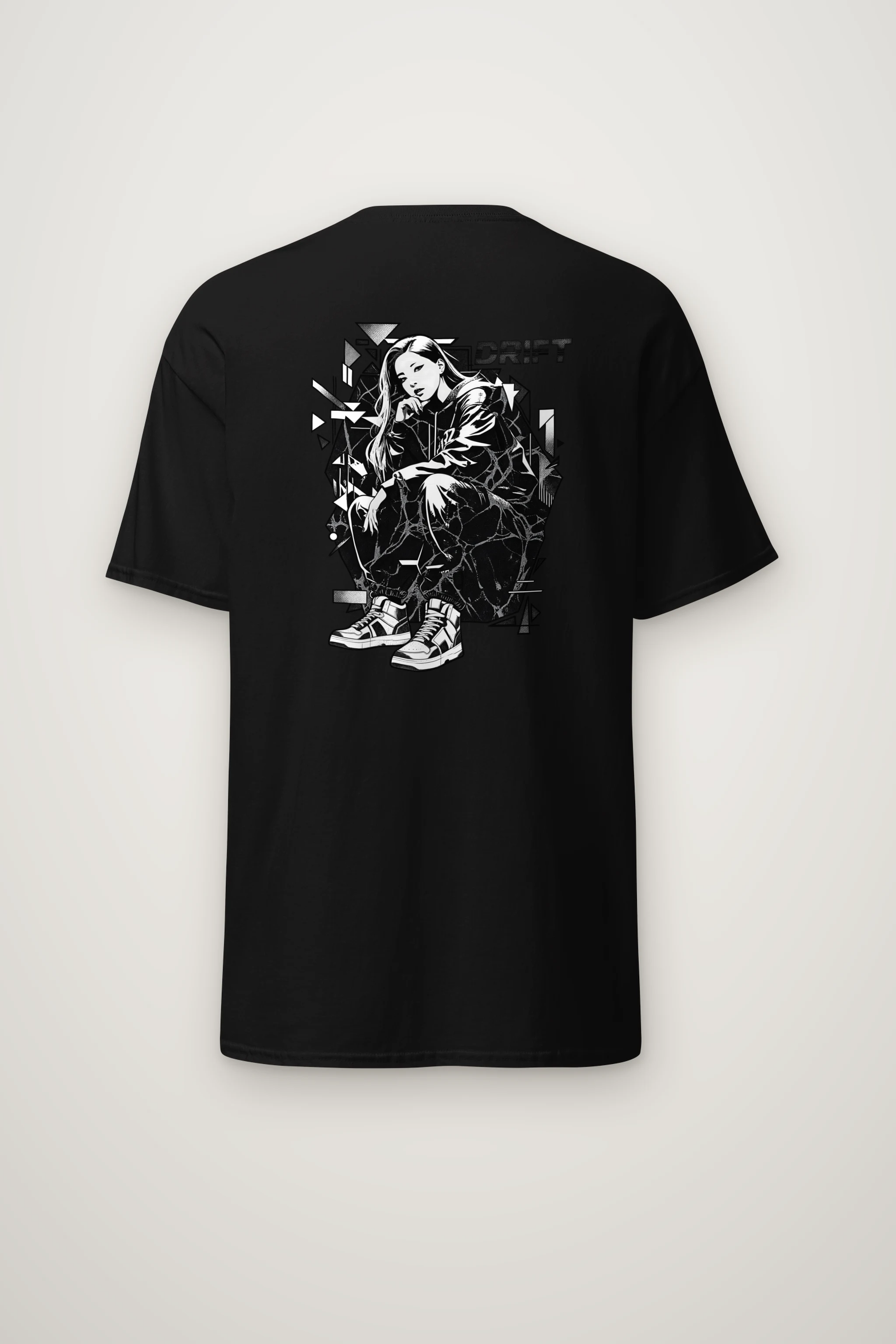 "Drift Street Pose" Heavyweight Unisex Crewneck T-shirt