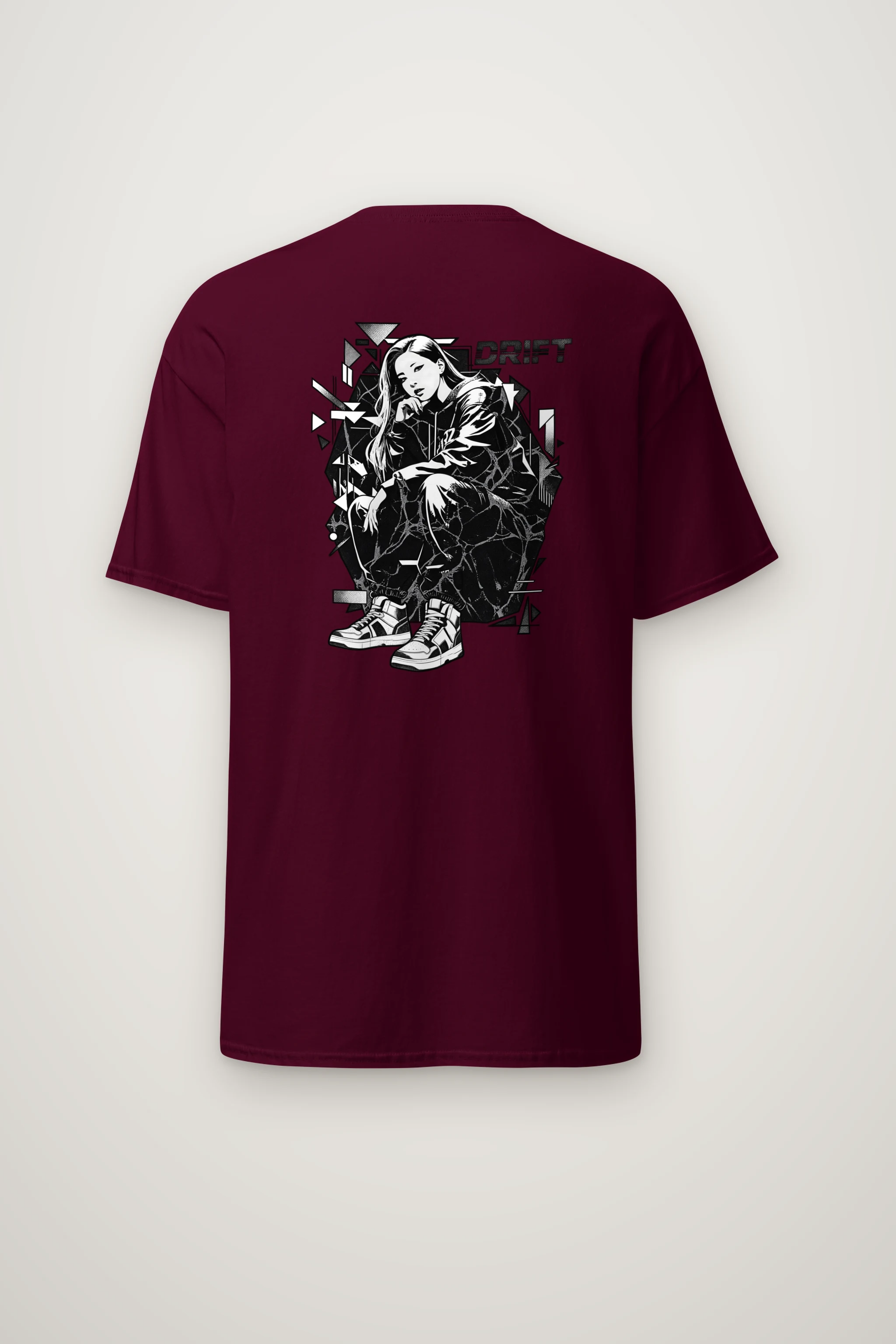 "Drift Street Pose" Heavyweight Unisex Crewneck T-shirt