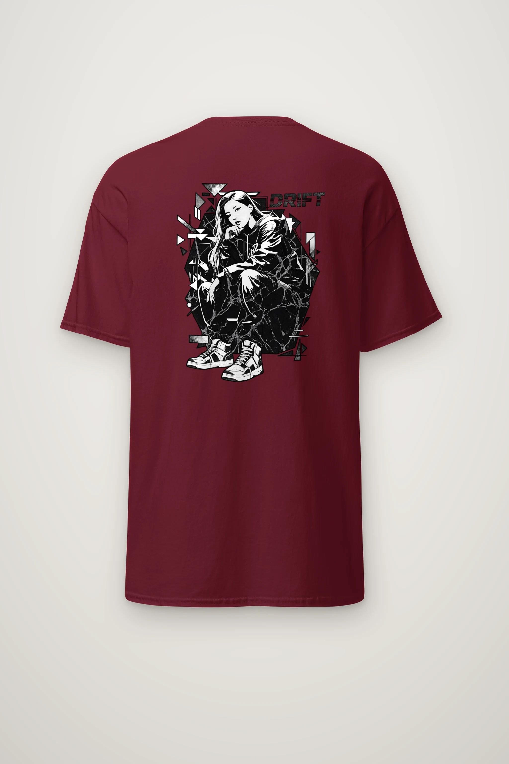"Drift Street Pose" Heavyweight Unisex Crewneck T-shirt