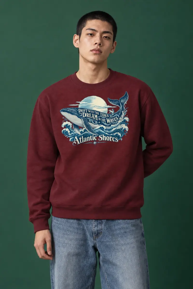 "Drift With The Tides" Heavy Blend Unisex Crewneck Sweatshirt | Gildan 18000