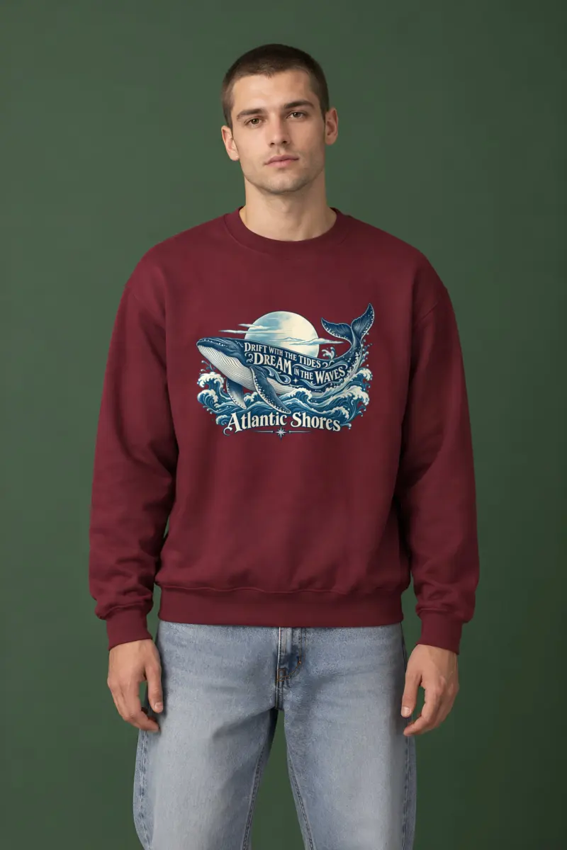 "Drift With The Tides" Heavy Blend Unisex Crewneck Sweatshirt