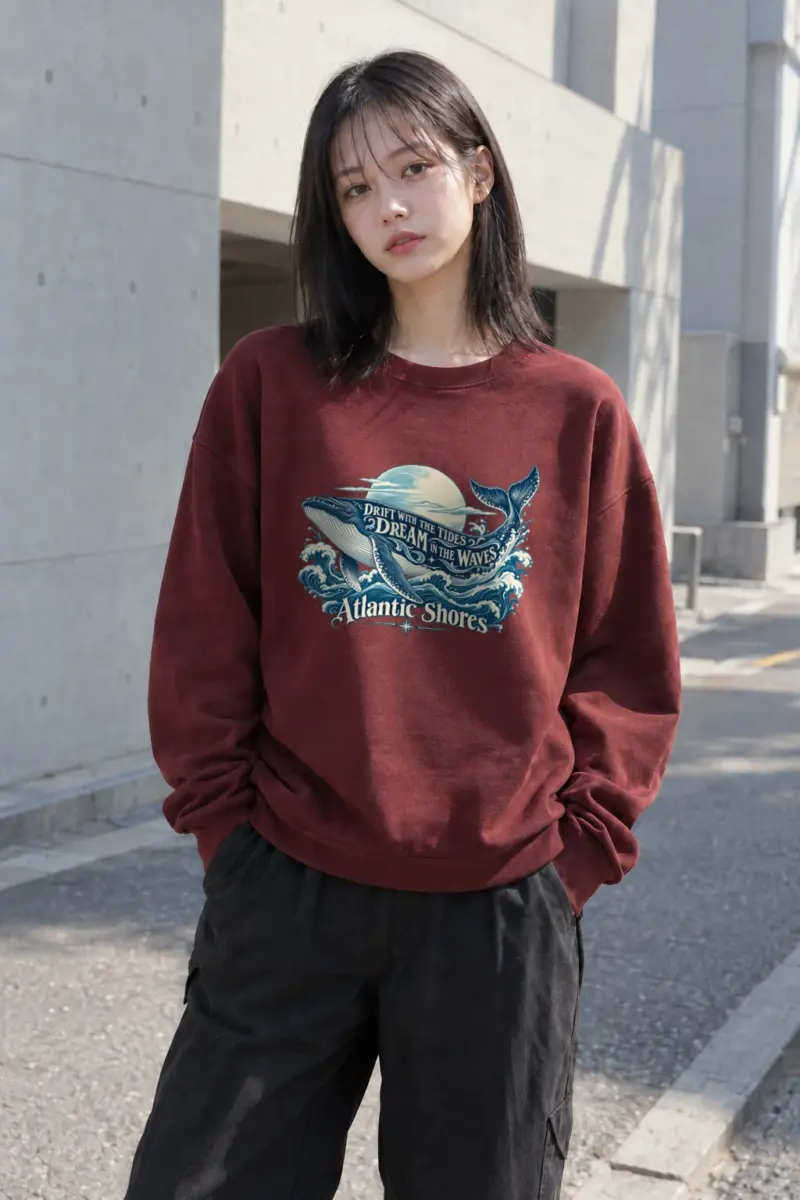 "Drift With The Tides" Heavy Blend Unisex Crewneck Sweatshirt | Gildan 18000