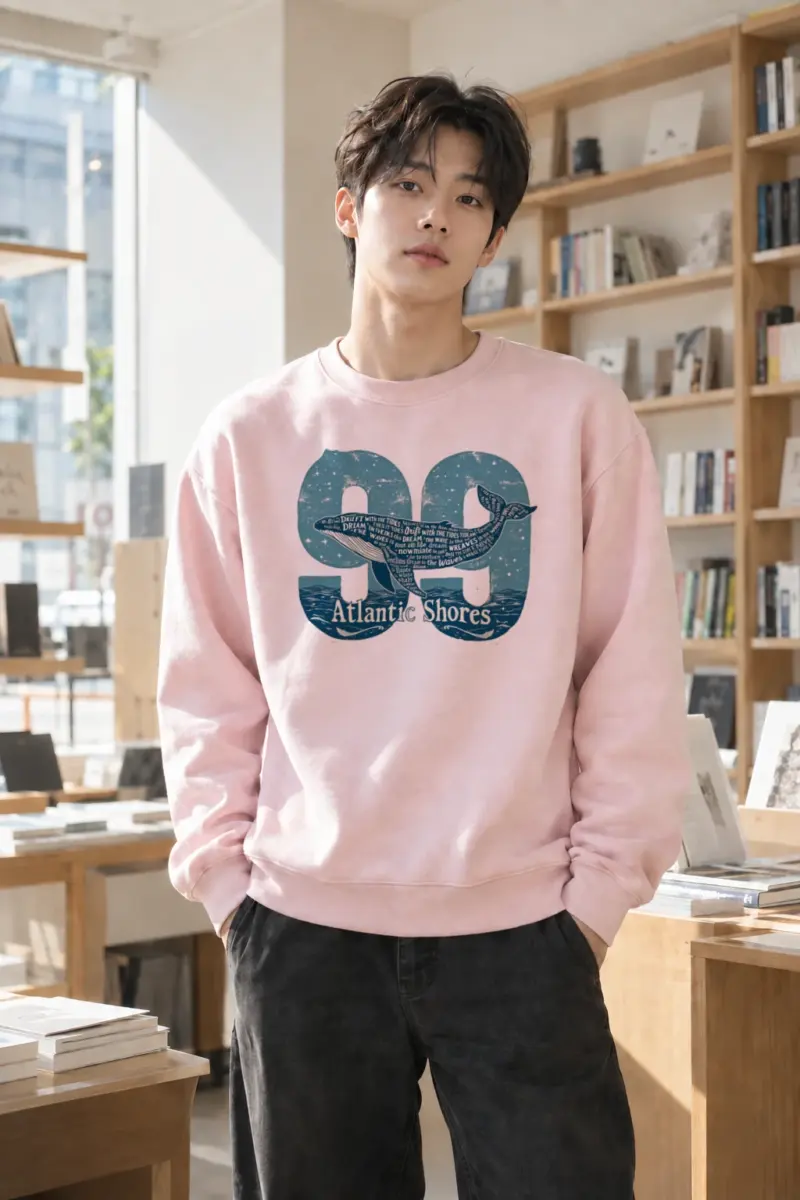 “Drift With The Tides” Heavy Blend Unisex Crewneck Sweatshirt | Gildan 18000