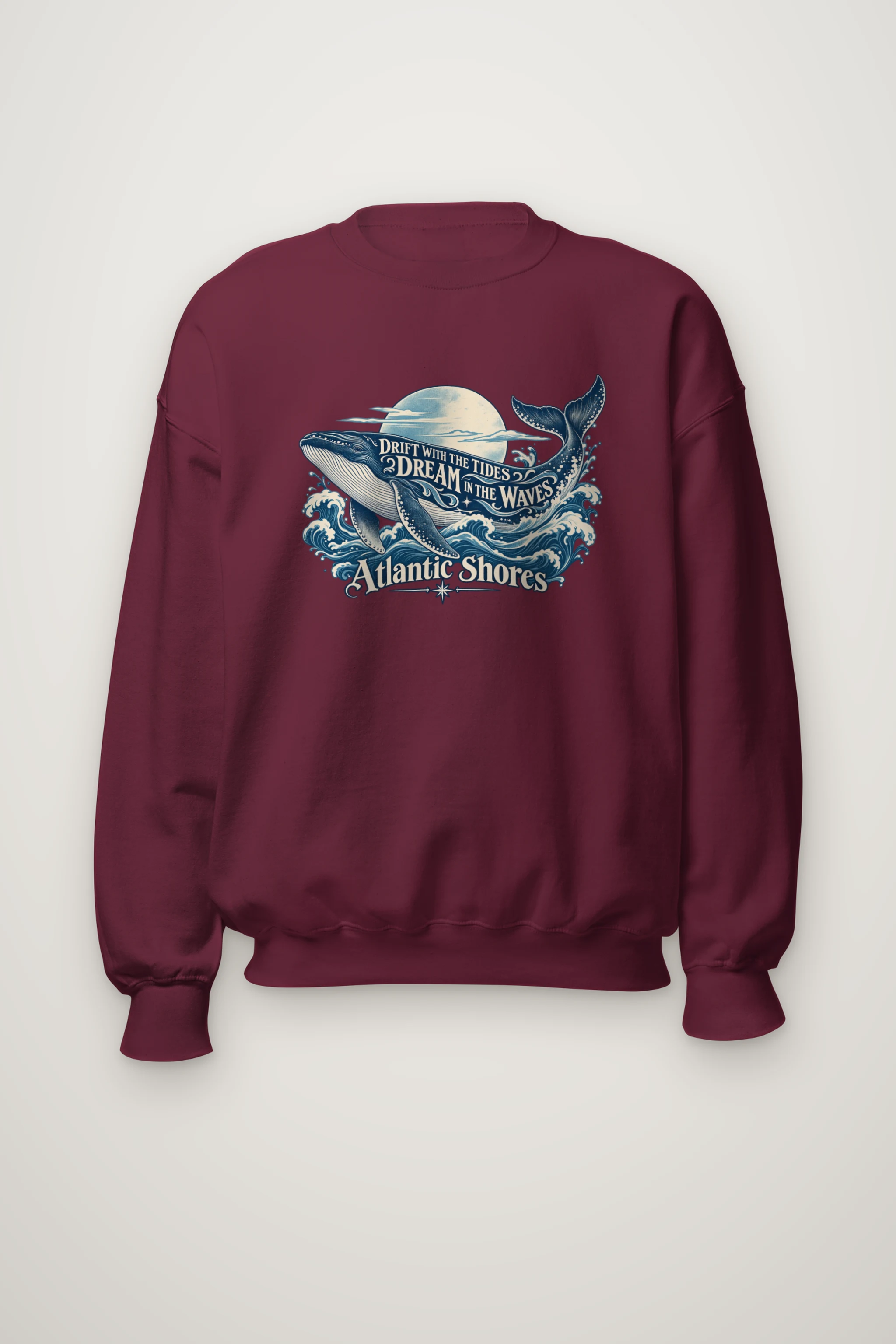 "Drift With The Tides" Heavy Blend Unisex Crewneck Sweatshirt