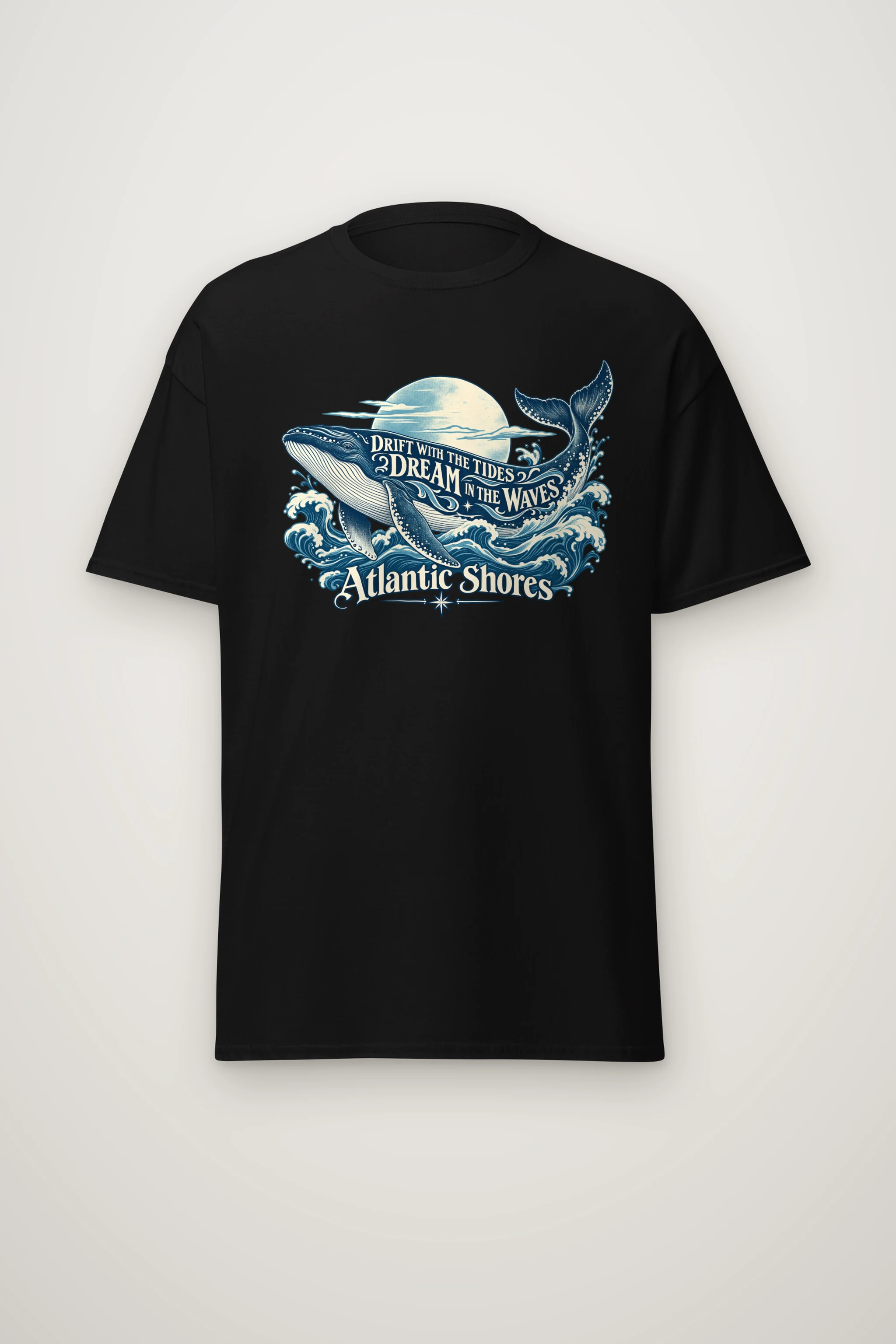 "Drift With The Tides" Heavyweight Unisex Crewneck T-shirt