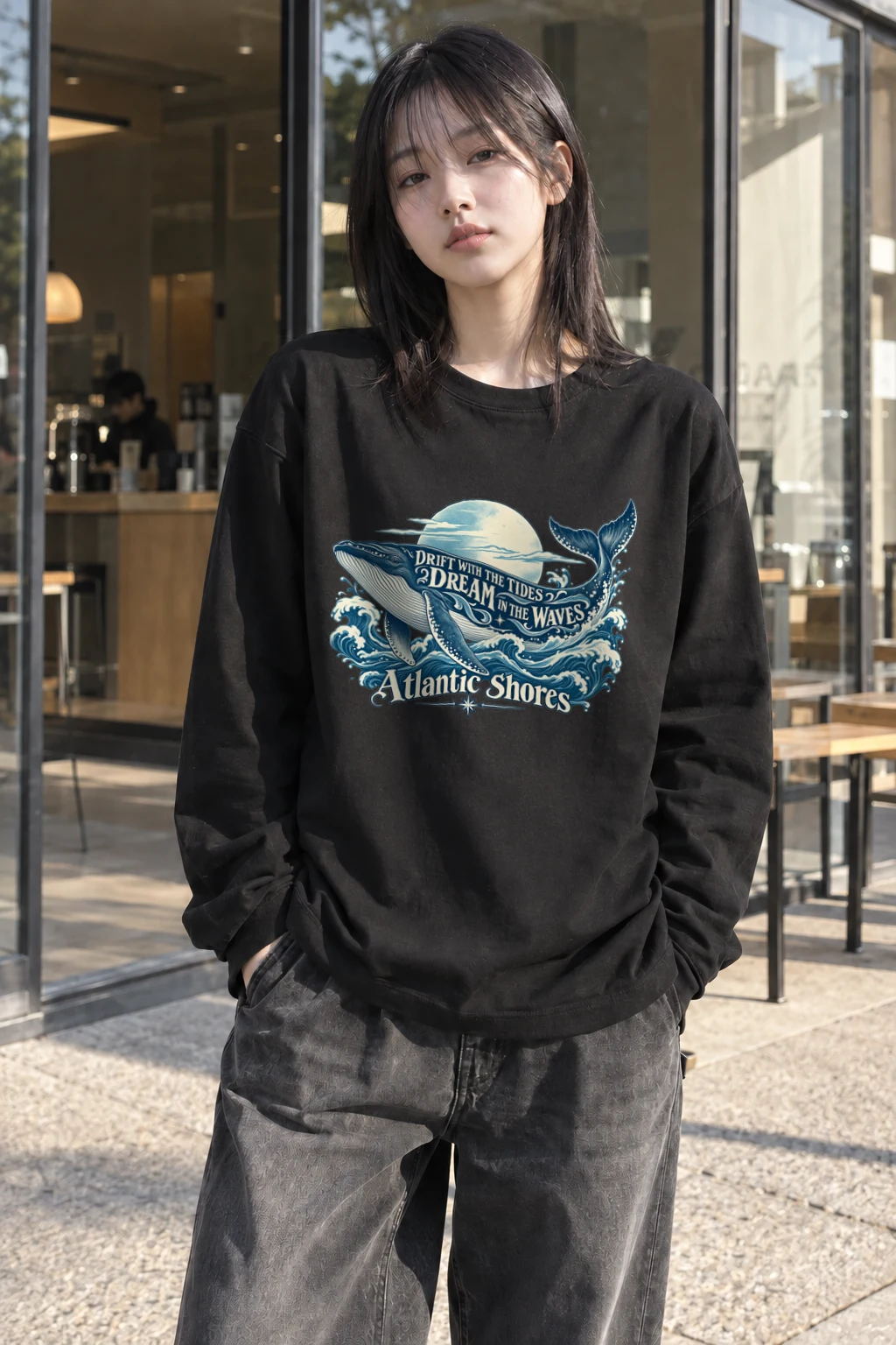 "Drift With The Tides" Unisex Longsleeve T-shirt | Gildan 2400