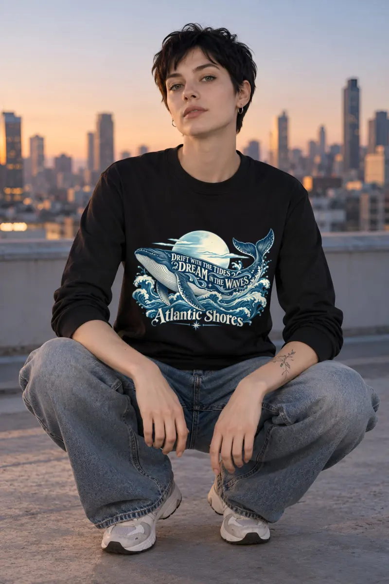 "Drift With The Tides" Unisex Longsleeve T-shirt