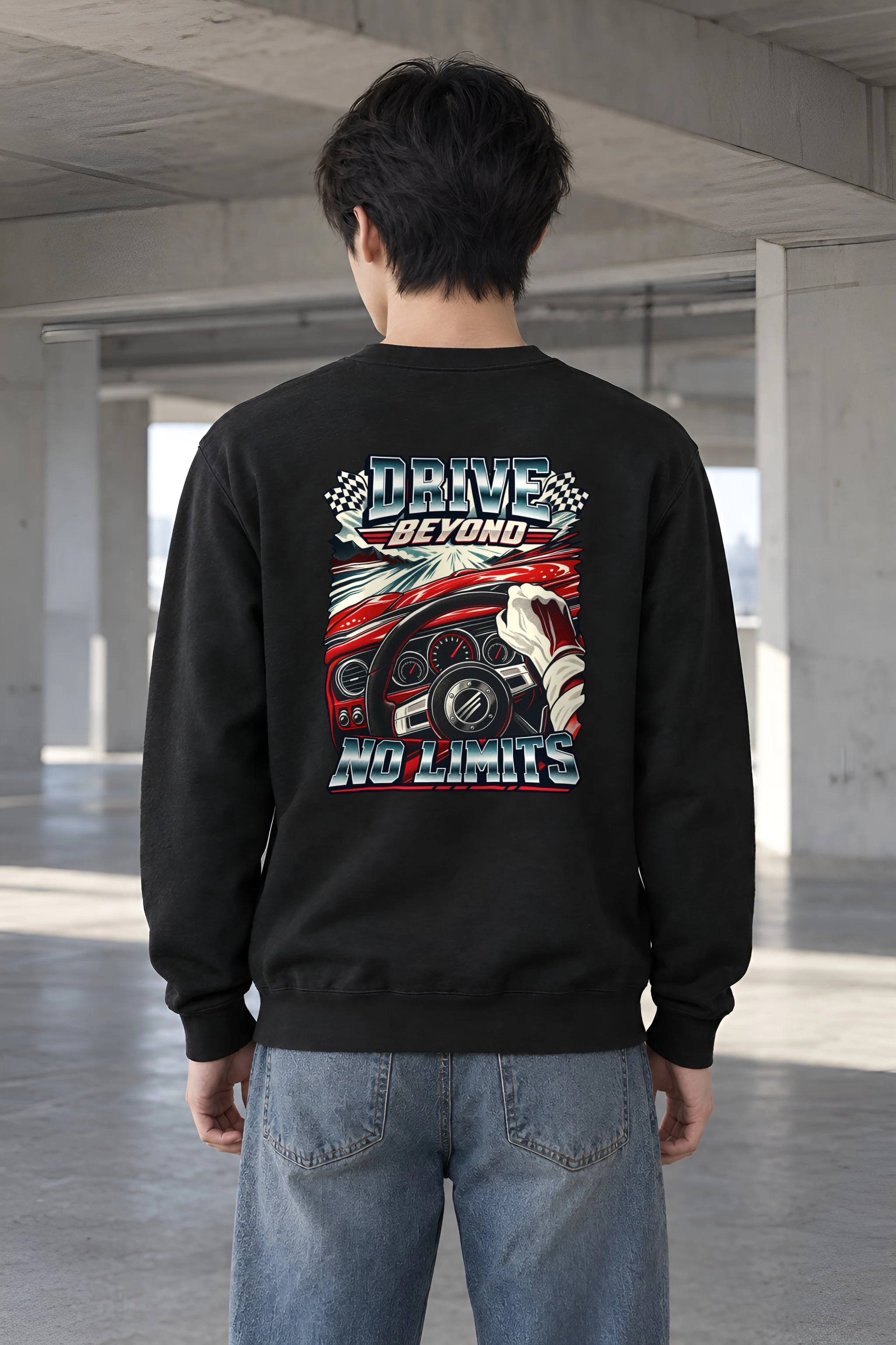 "Drive Beyond" Heavy Blend Unisex Crewneck Sweatshirt