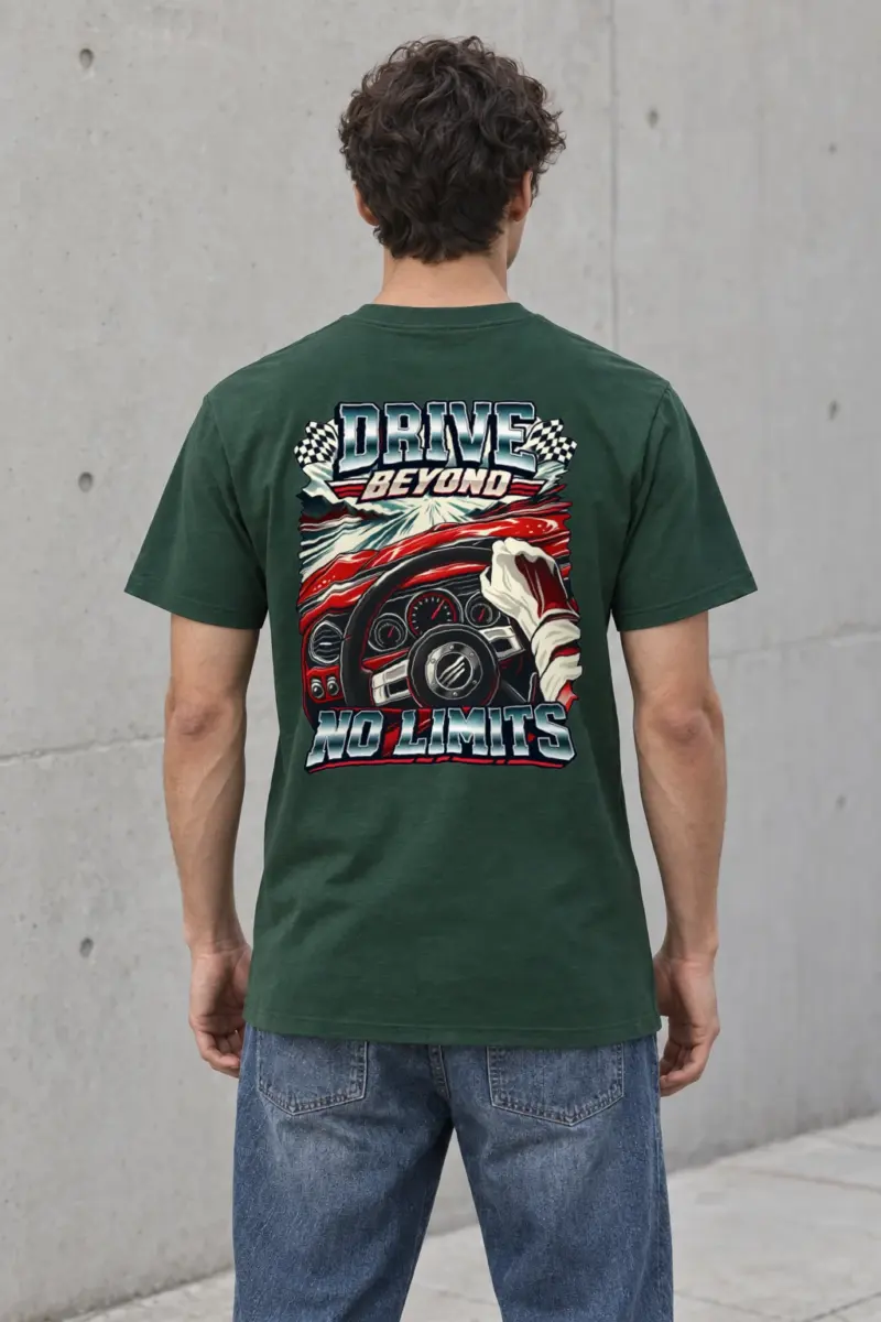 "Drive Beyond No Limits" Heavyweight Unisex Crewneck T-shirt | Gildan 5000