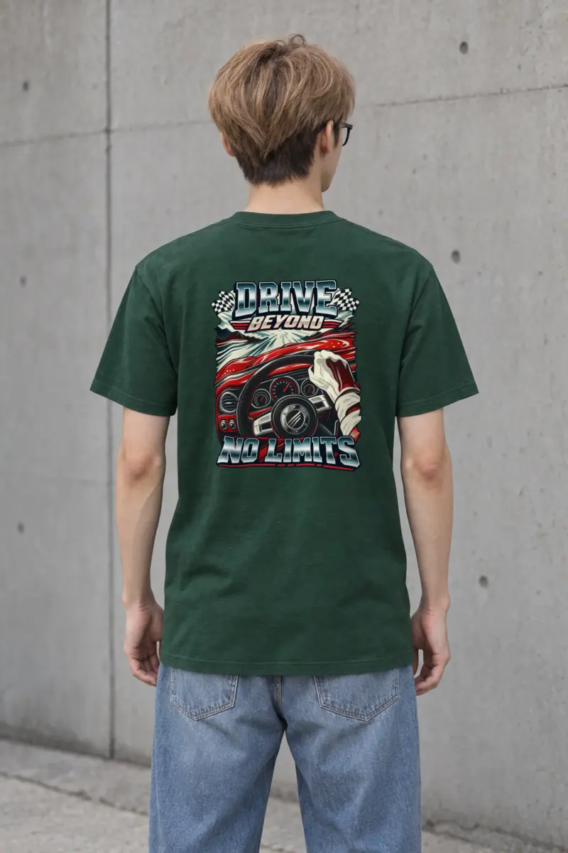 "Drive Beyond No Limits" Heavyweight Unisex Crewneck T-shirt