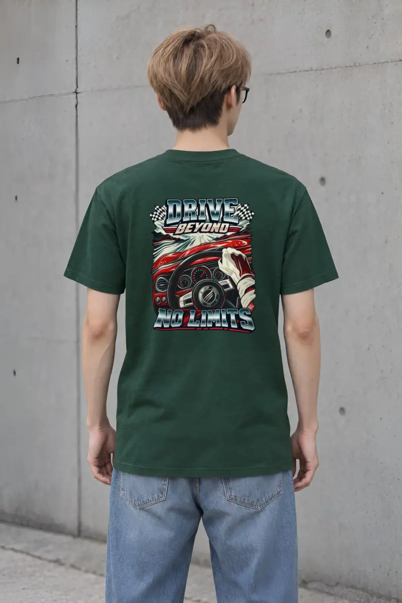 "Drive Beyond No Limits" Heavyweight Unisex Crewneck T-shirt