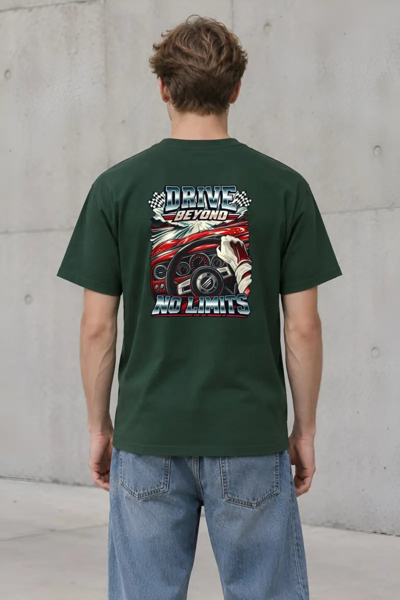 "Drive Beyond No Limits" Heavyweight Unisex Crewneck T-shirt