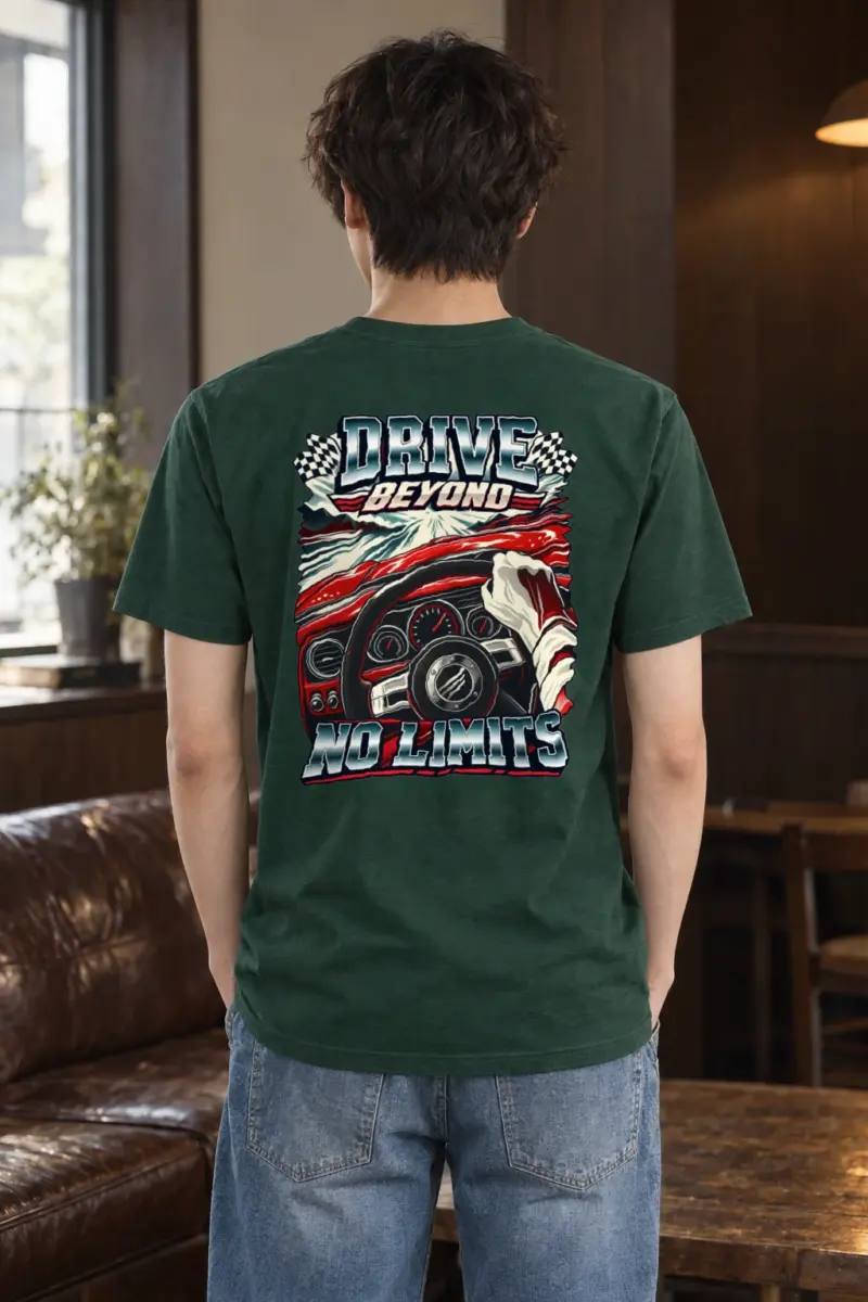 "Drive Beyond No Limits" Heavyweight Unisex Crewneck T-shirt | Gildan 5000