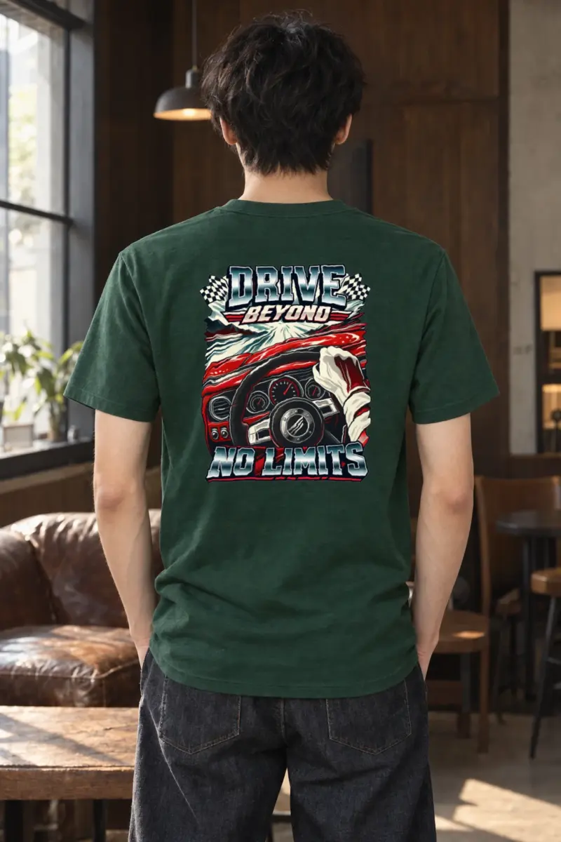 "Drive Beyond No Limits" Heavyweight Unisex Crewneck T-shirt