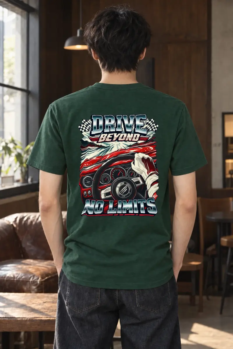 "Drive Beyond No Limits" Heavyweight Unisex Crewneck T-shirt