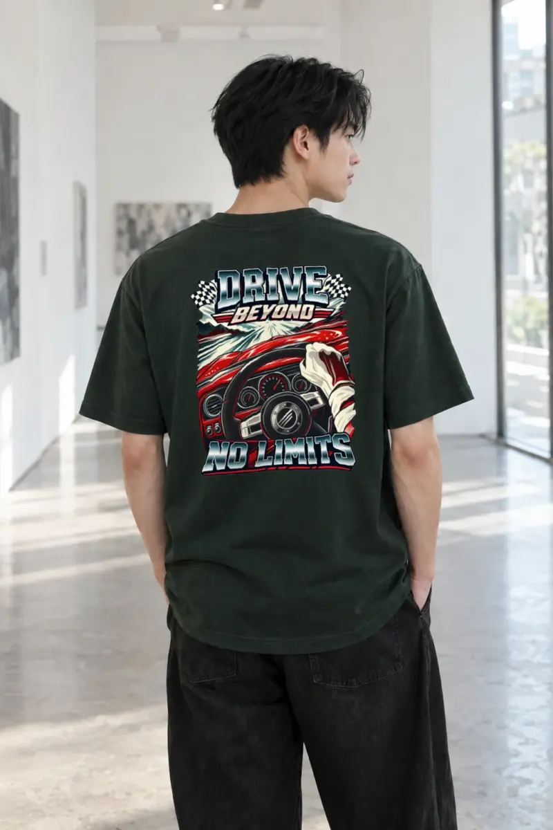 "Drive Beyond No Limits" Heavyweight Unisex Crewneck T-shirt | Gildan 5000