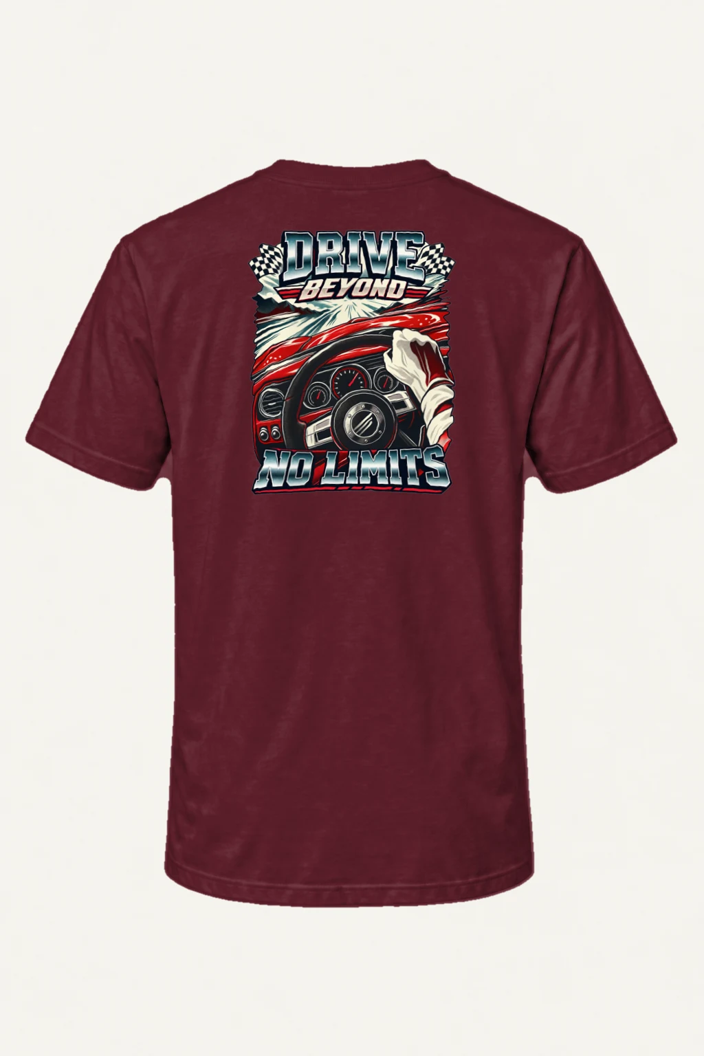 "Drive Beyond No Limits" Heavyweight Unisex Crewneck T-shirt | Gildan 5000