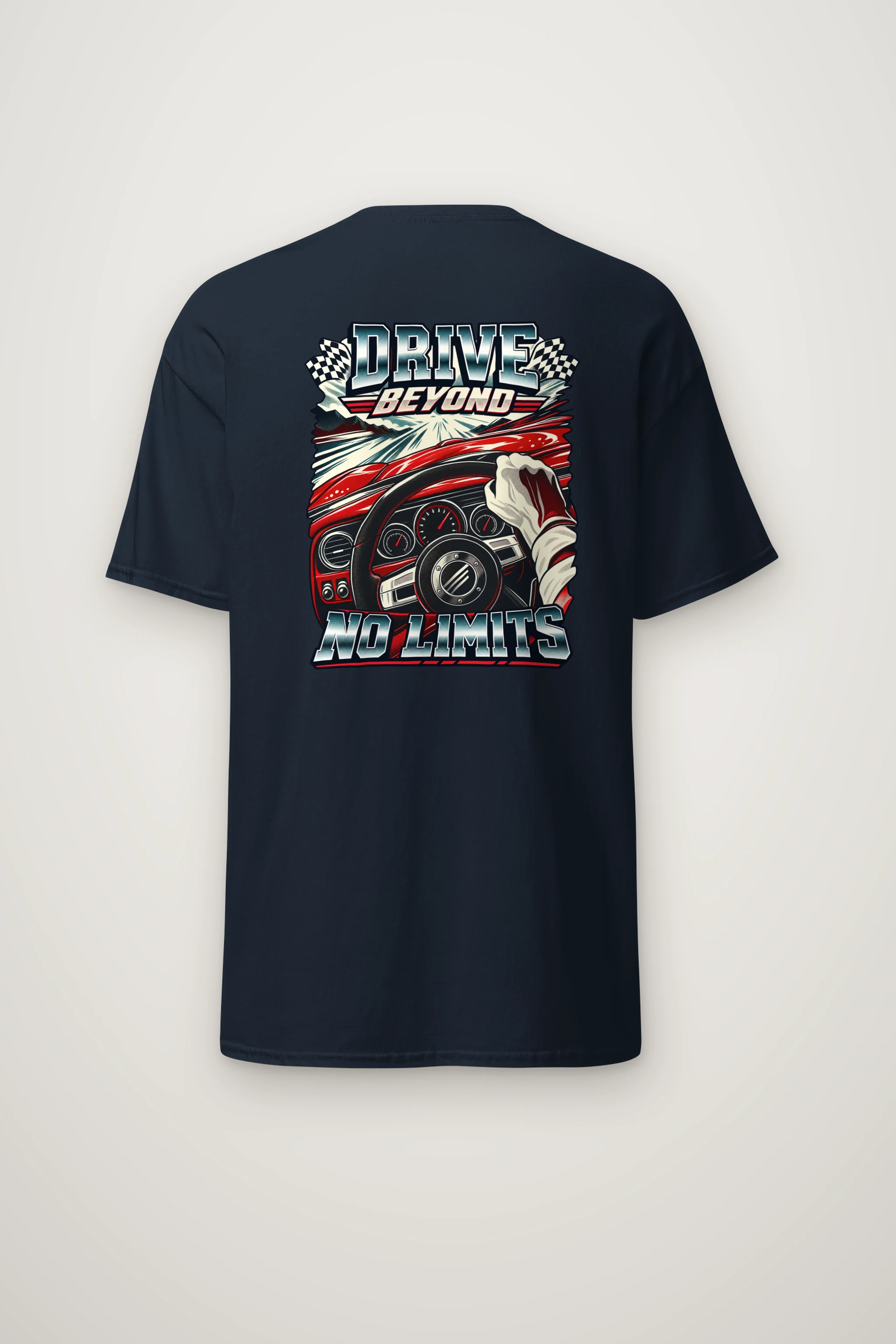 "Drive Beyond No Limits" Heavyweight Unisex Crewneck T-shirt