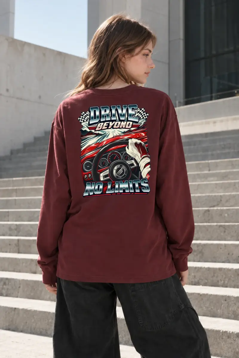 "Drive Beyond No Limits" Unisex Longsleeve T-shirt | Gildan 2400