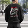 "Drive Further Than Yesterday" Heavy Blend Unisex Crewneck Sweatshirt | Gildan 18000