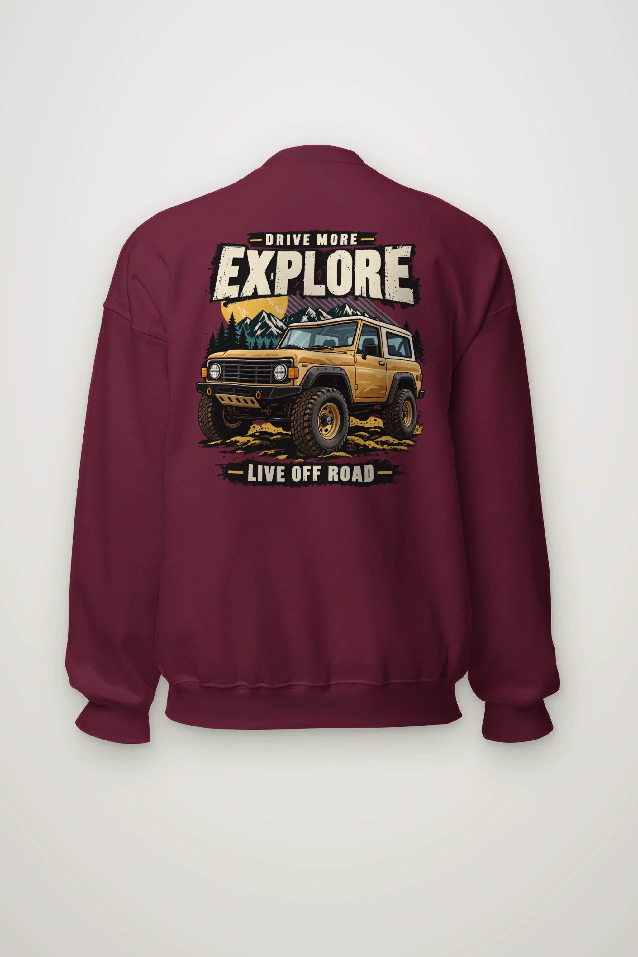 "Drive More Explore" Heavy Blend Unisex Crewneck Sweatshirt