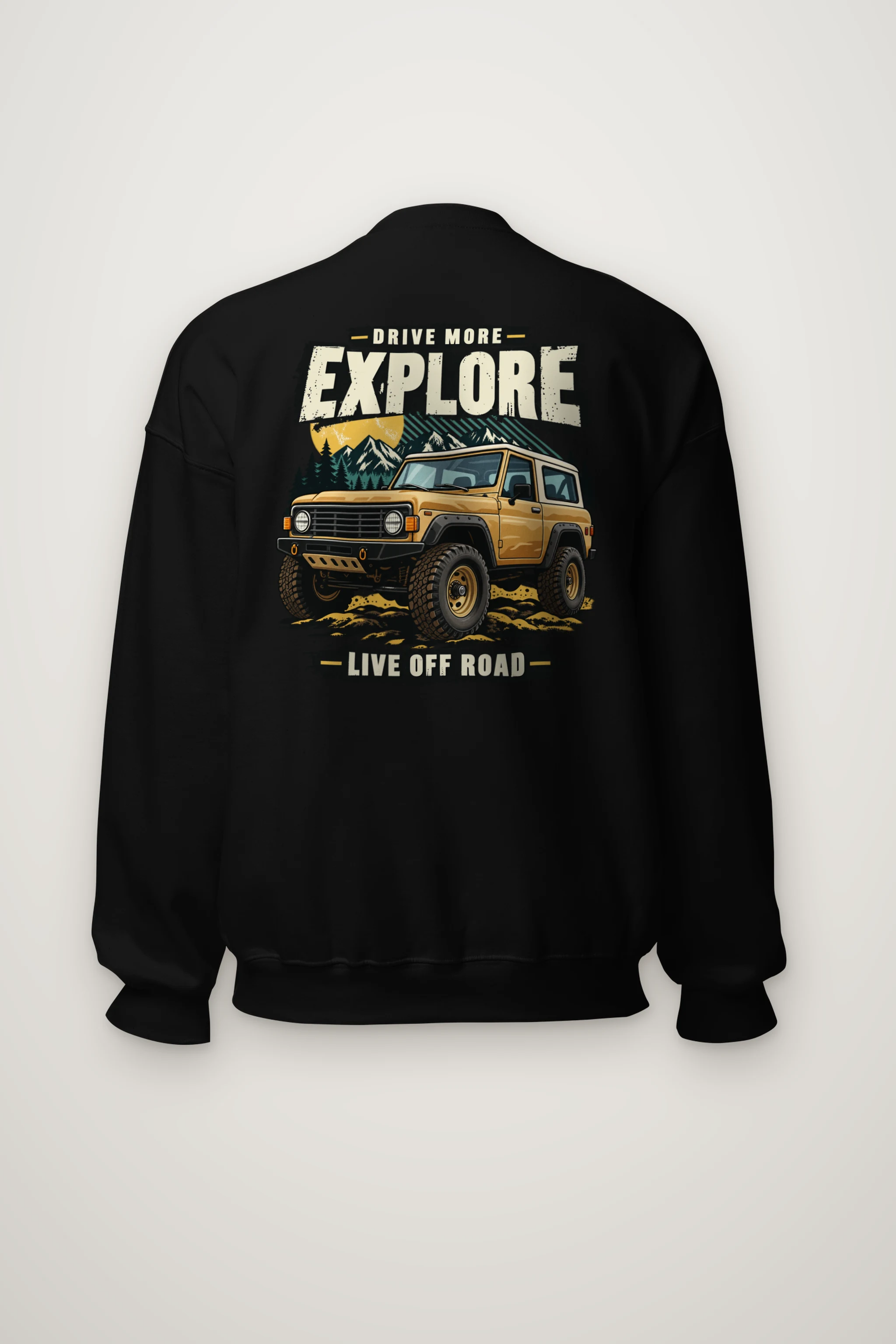 "Drive More Explore" Heavy Blend Unisex Crewneck Sweatshirt