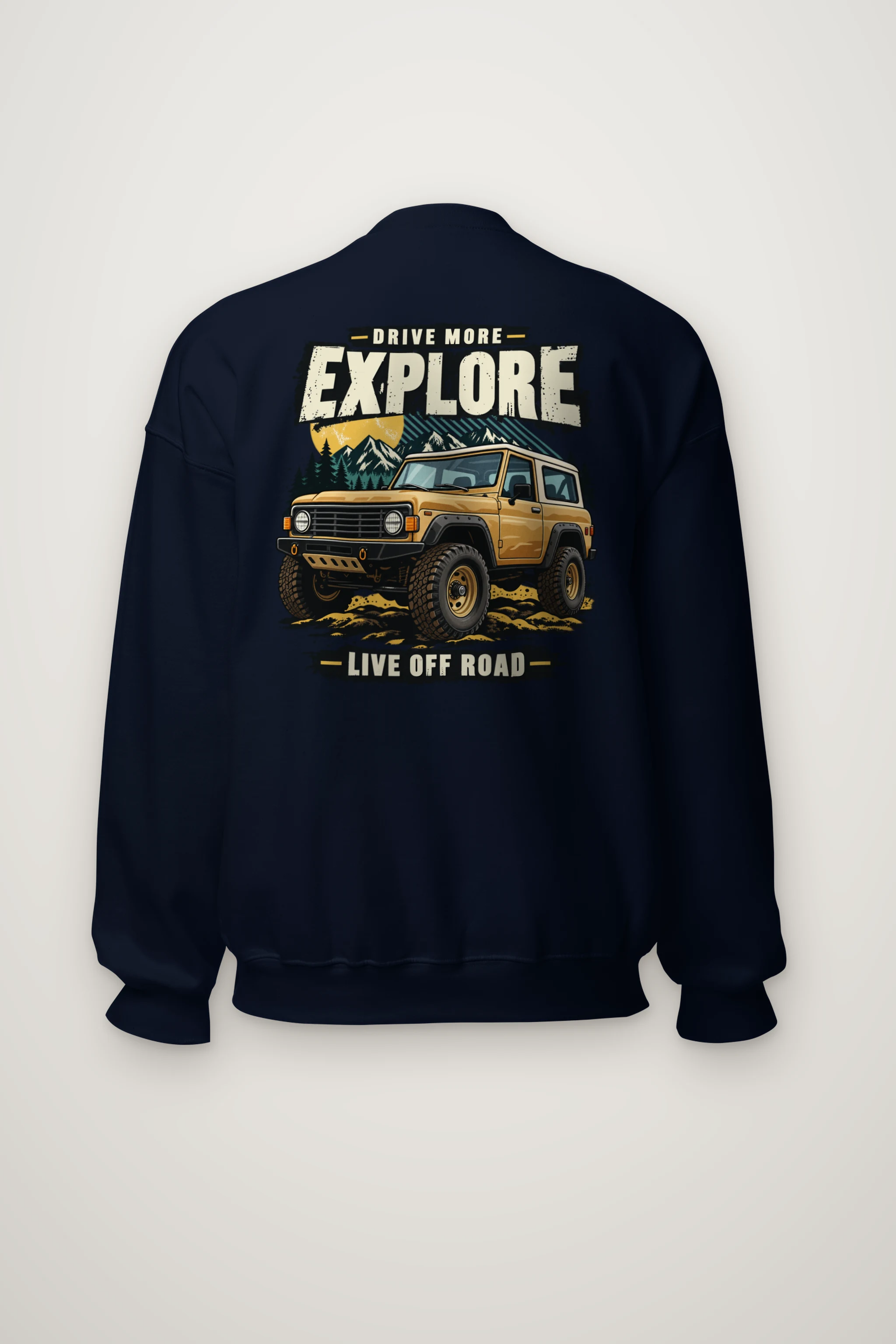 "Drive More Explore" Heavy Blend Unisex Crewneck Sweatshirt