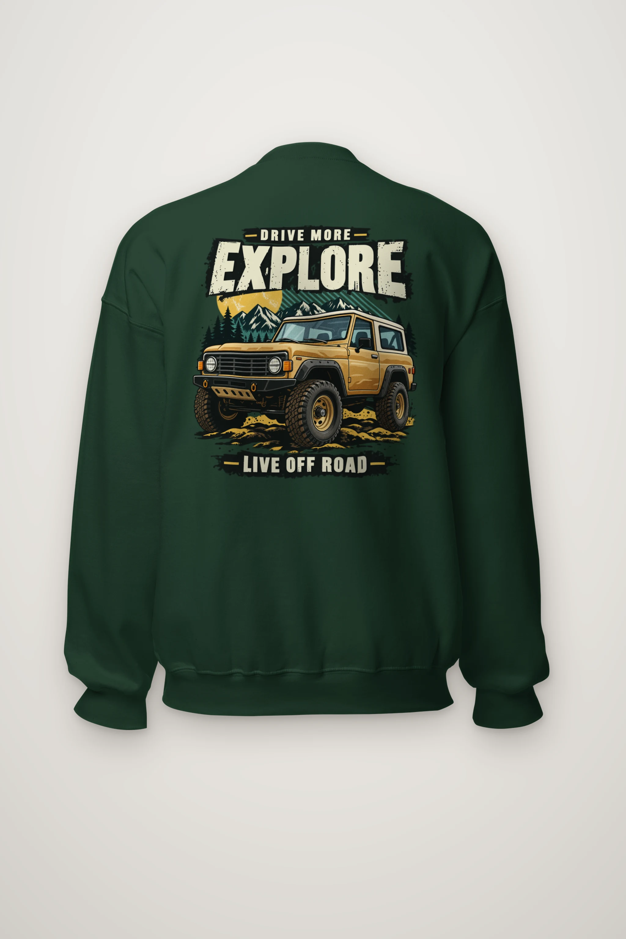 "Drive More Explore" Heavy Blend Unisex Crewneck Sweatshirt