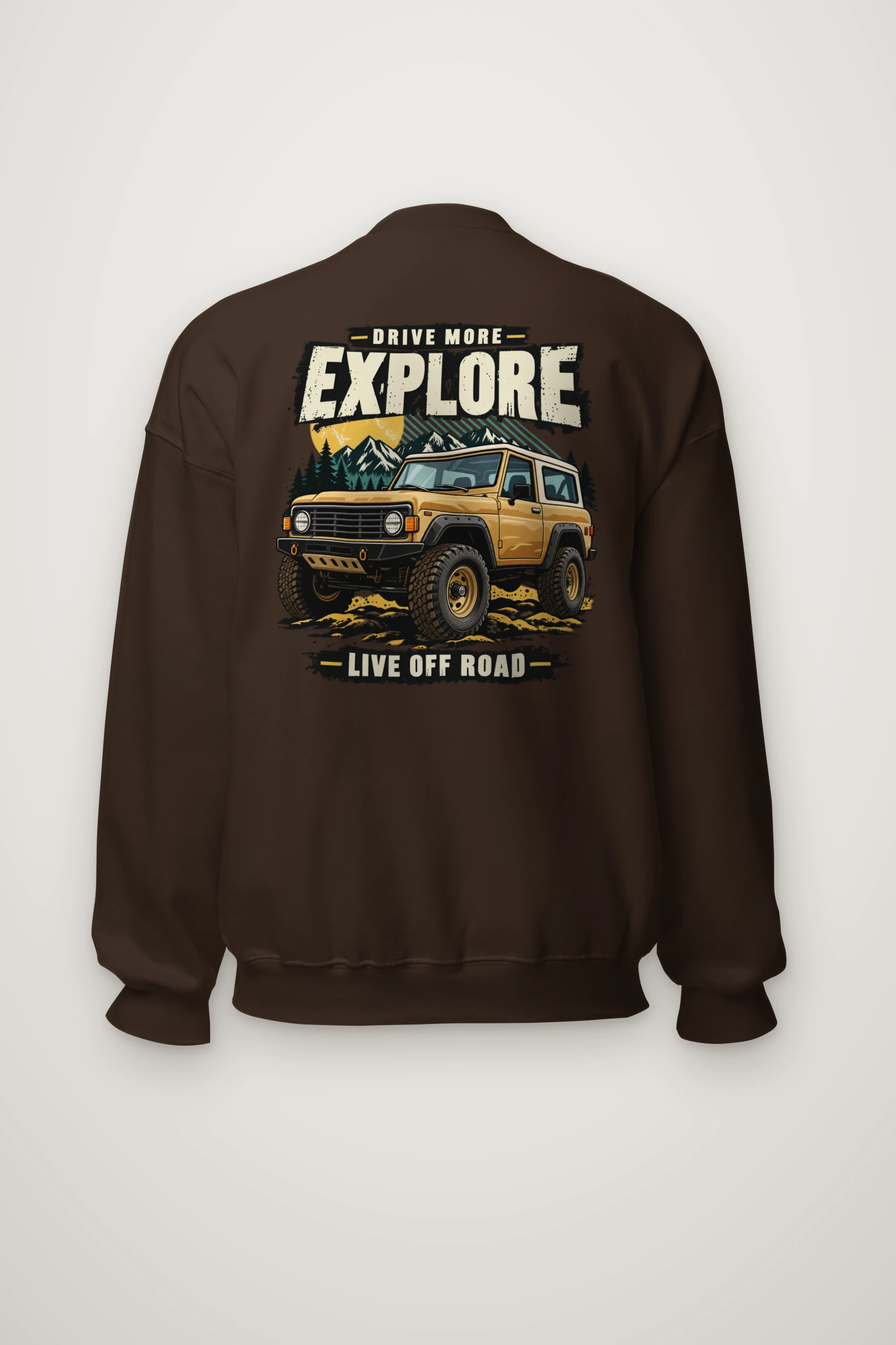 "Drive More Explore" Heavy Blend Unisex Crewneck Sweatshirt